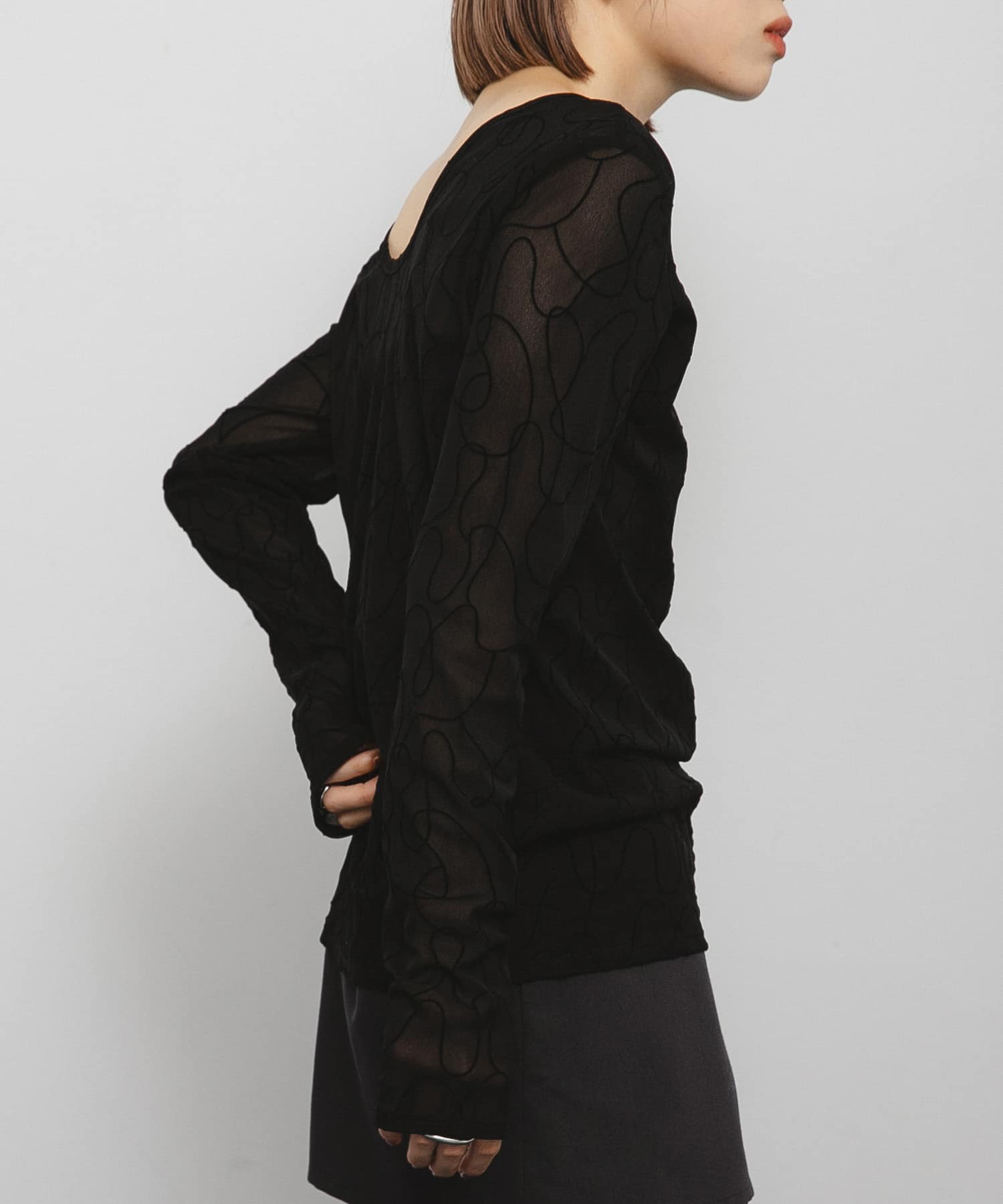 身長：153cm サイズ：one