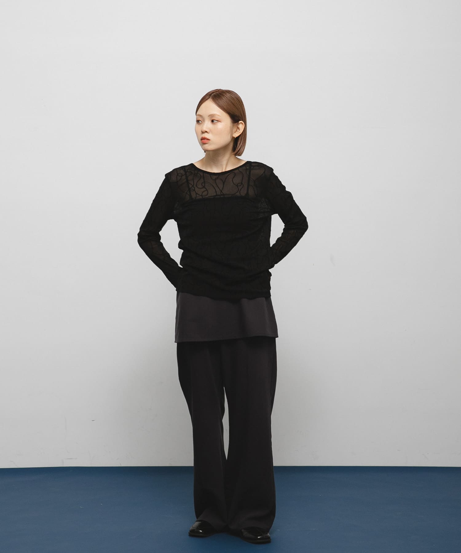 身長：153cm サイズ：one