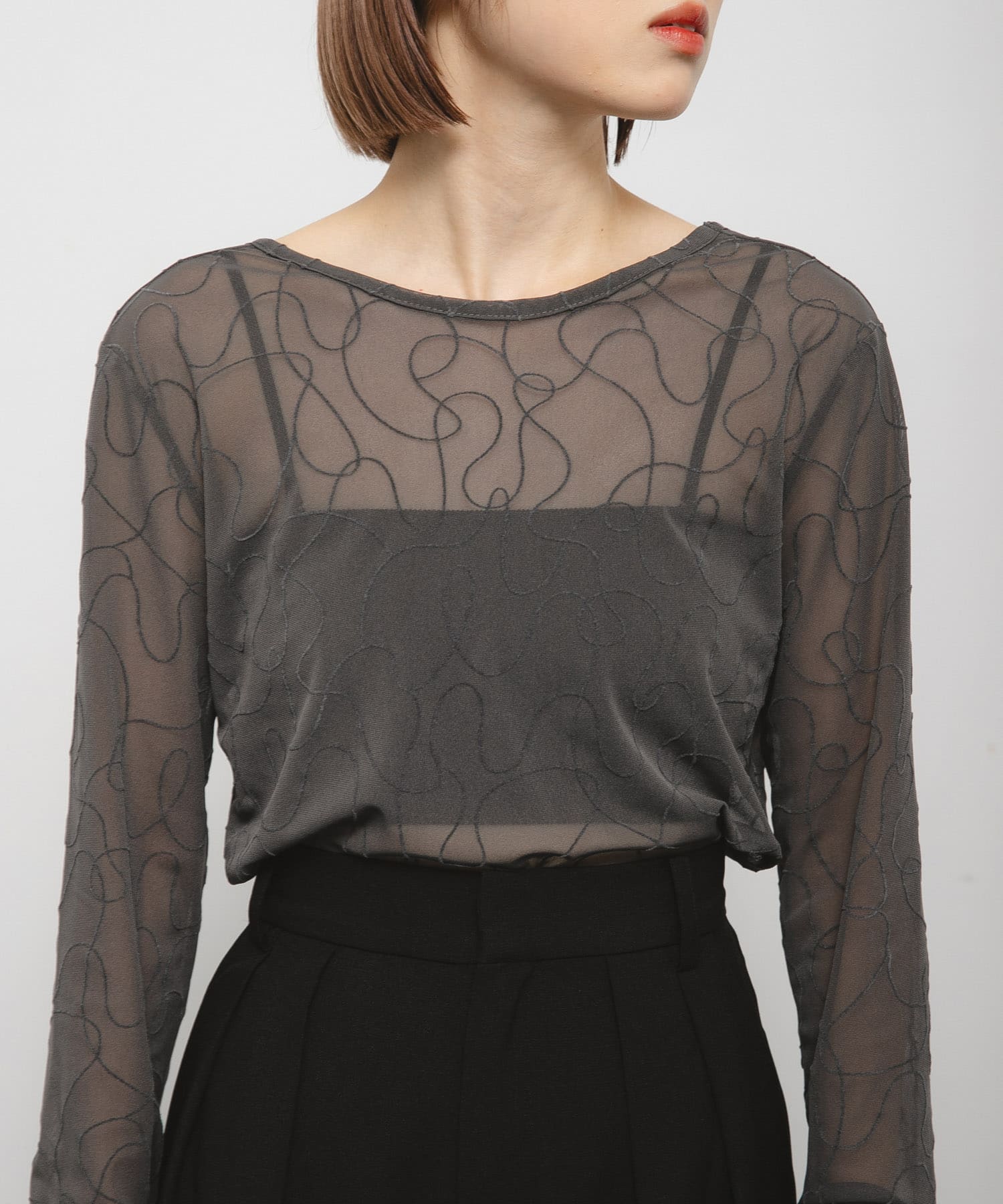 身長：153cm サイズ：one