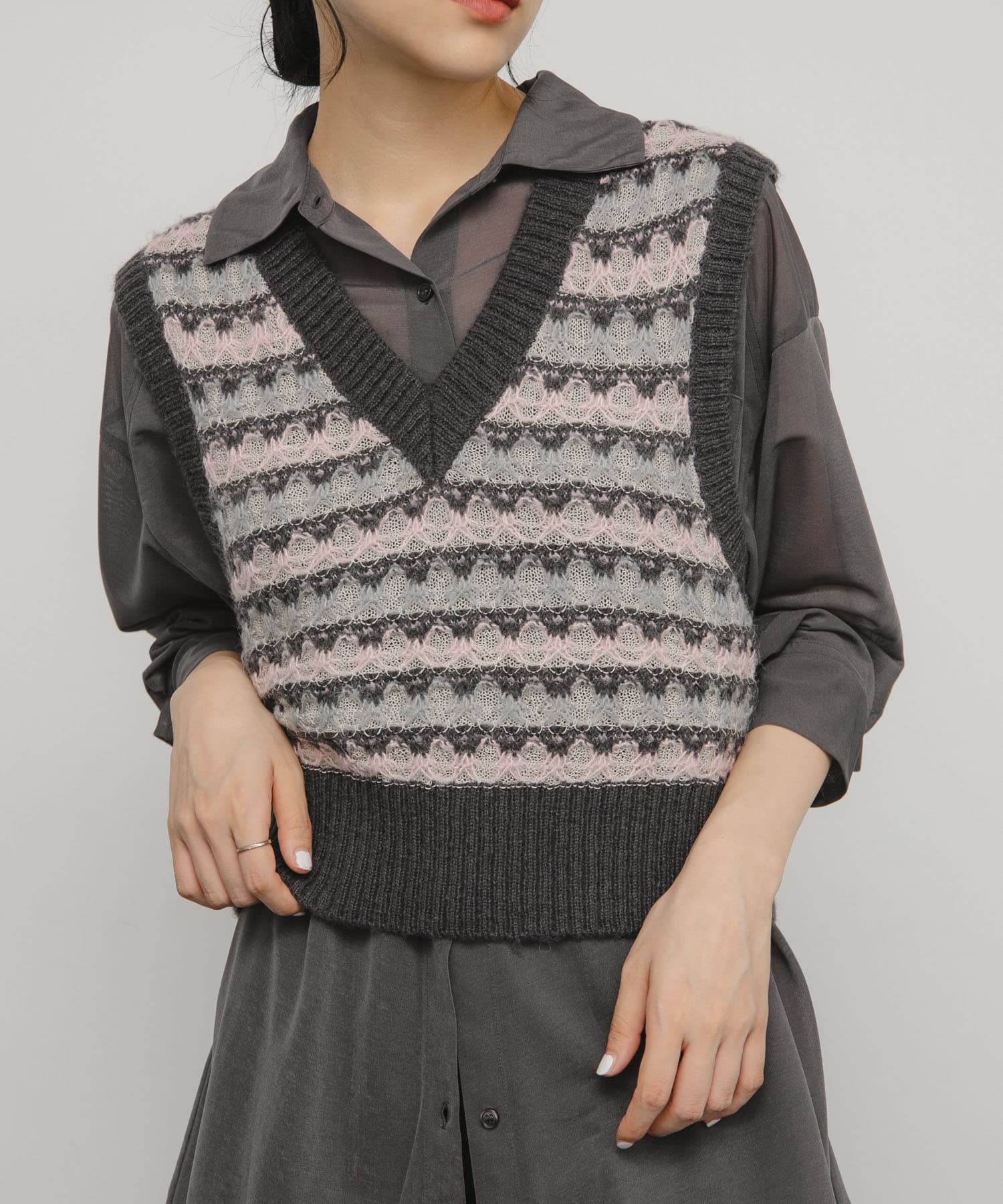 身長：160cm サイズ：one