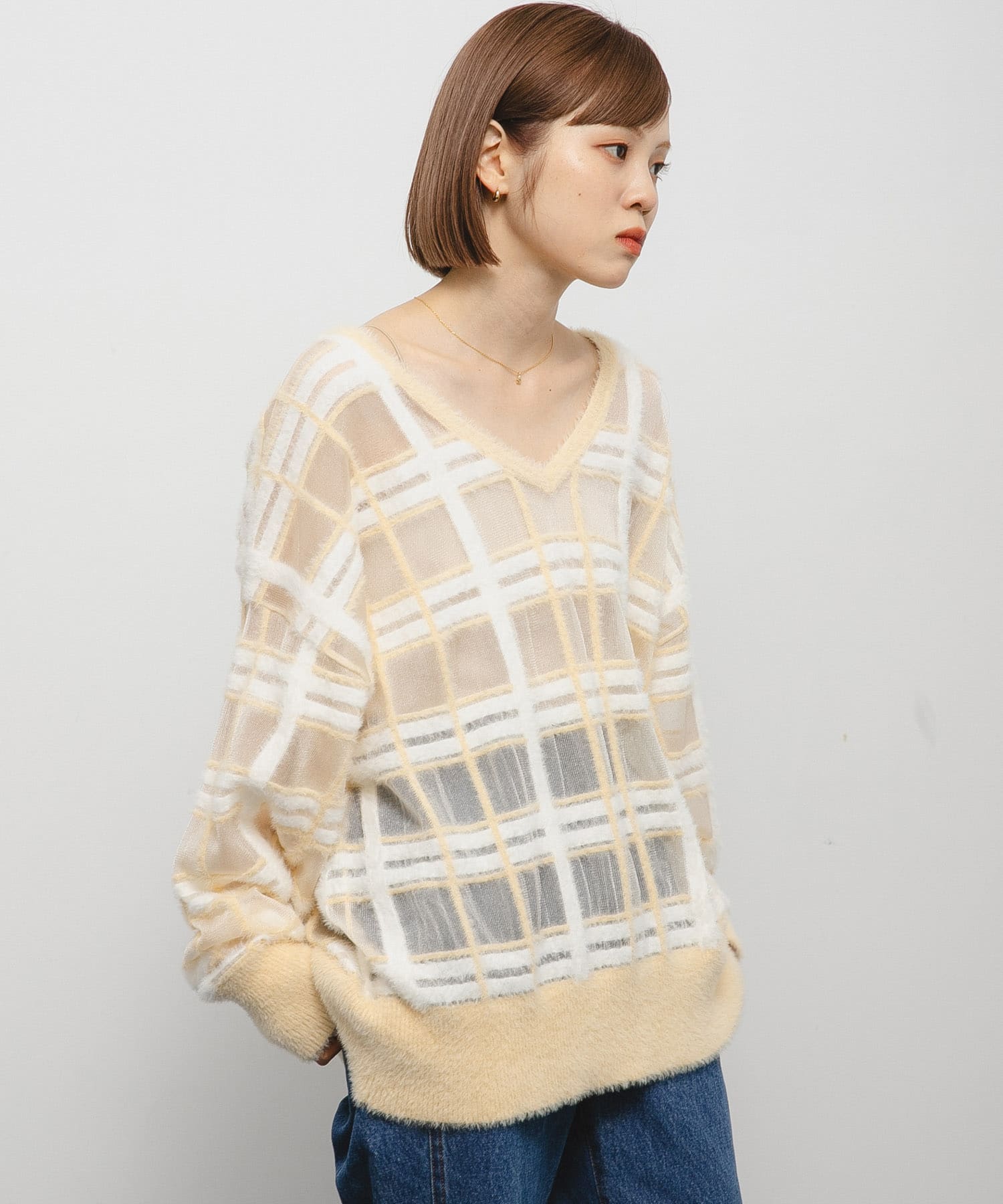 身長：153cm サイズ：one