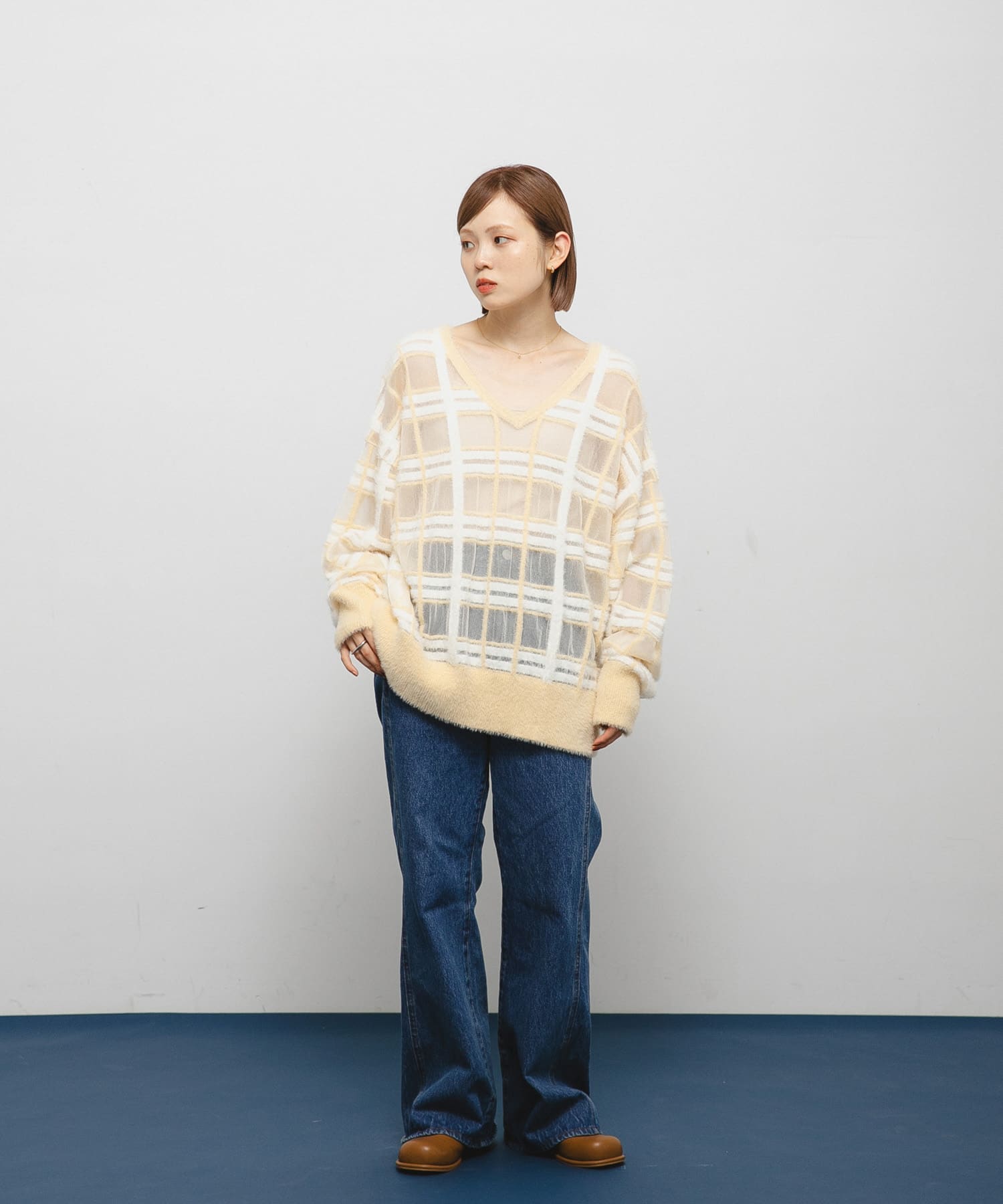 身長：153cm サイズ：one