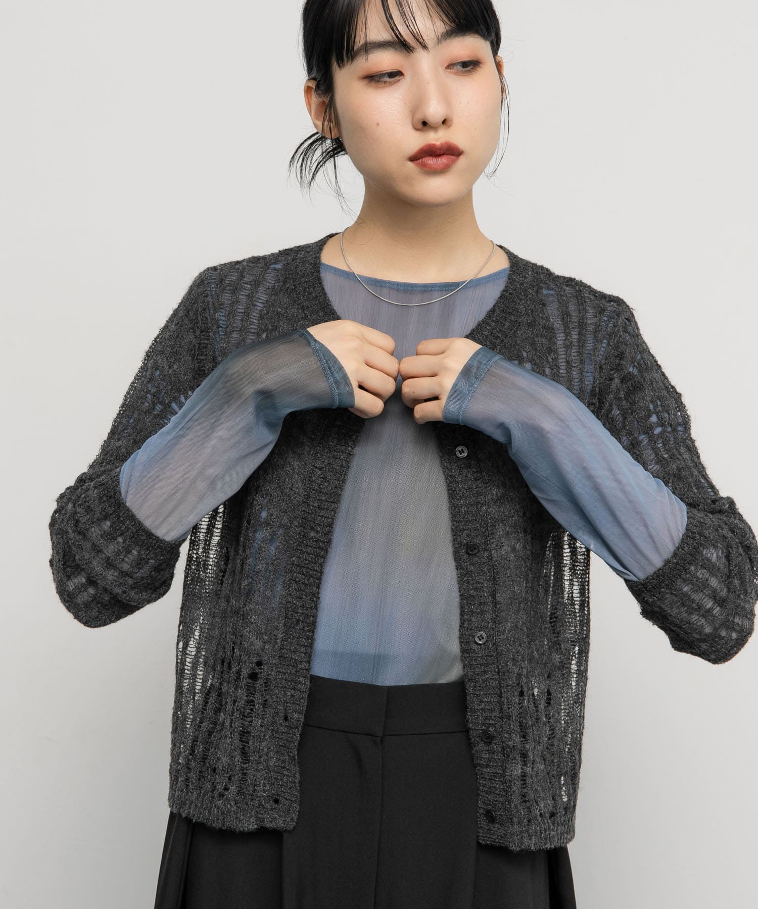 身長：160cm サイズ：one