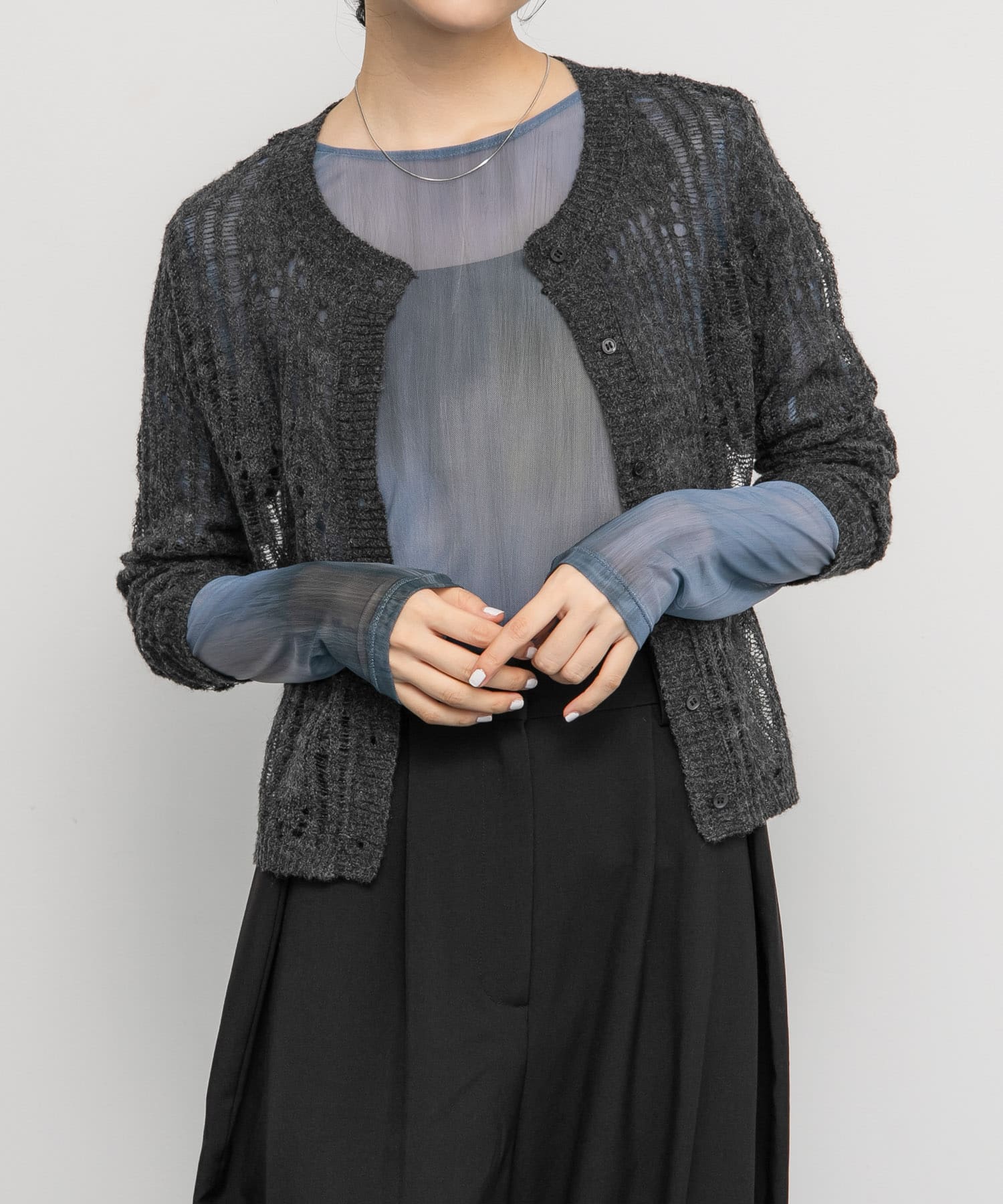 身長：160cm サイズ：one