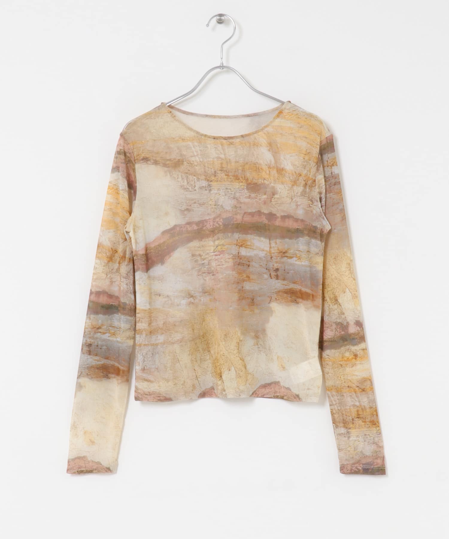 ニットカーディガンSETシアートップス YELLOW BEG one