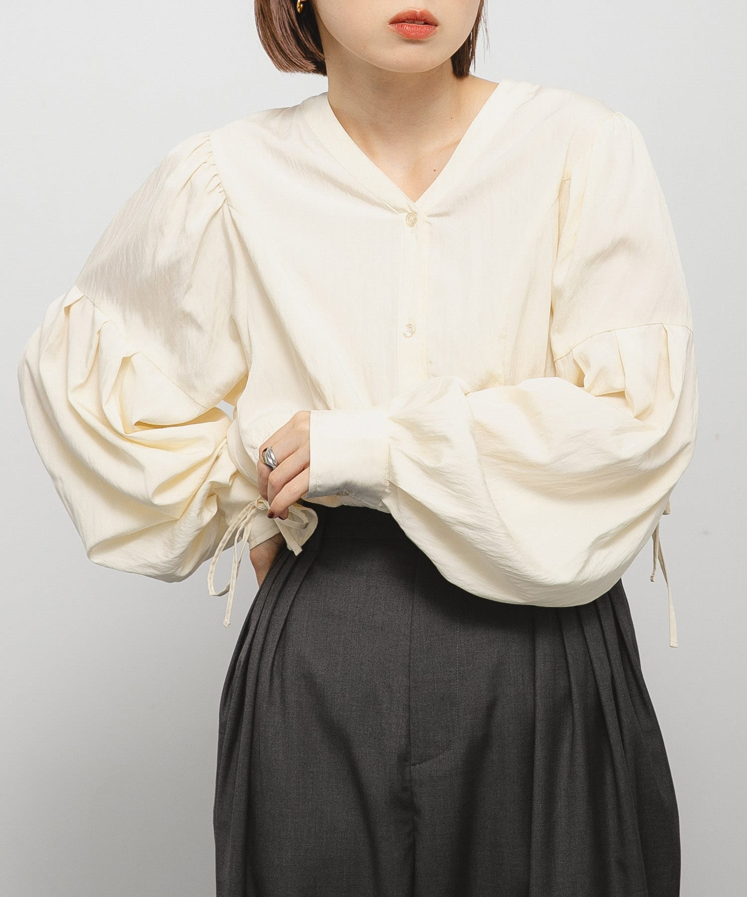 身長：153cm サイズ：one