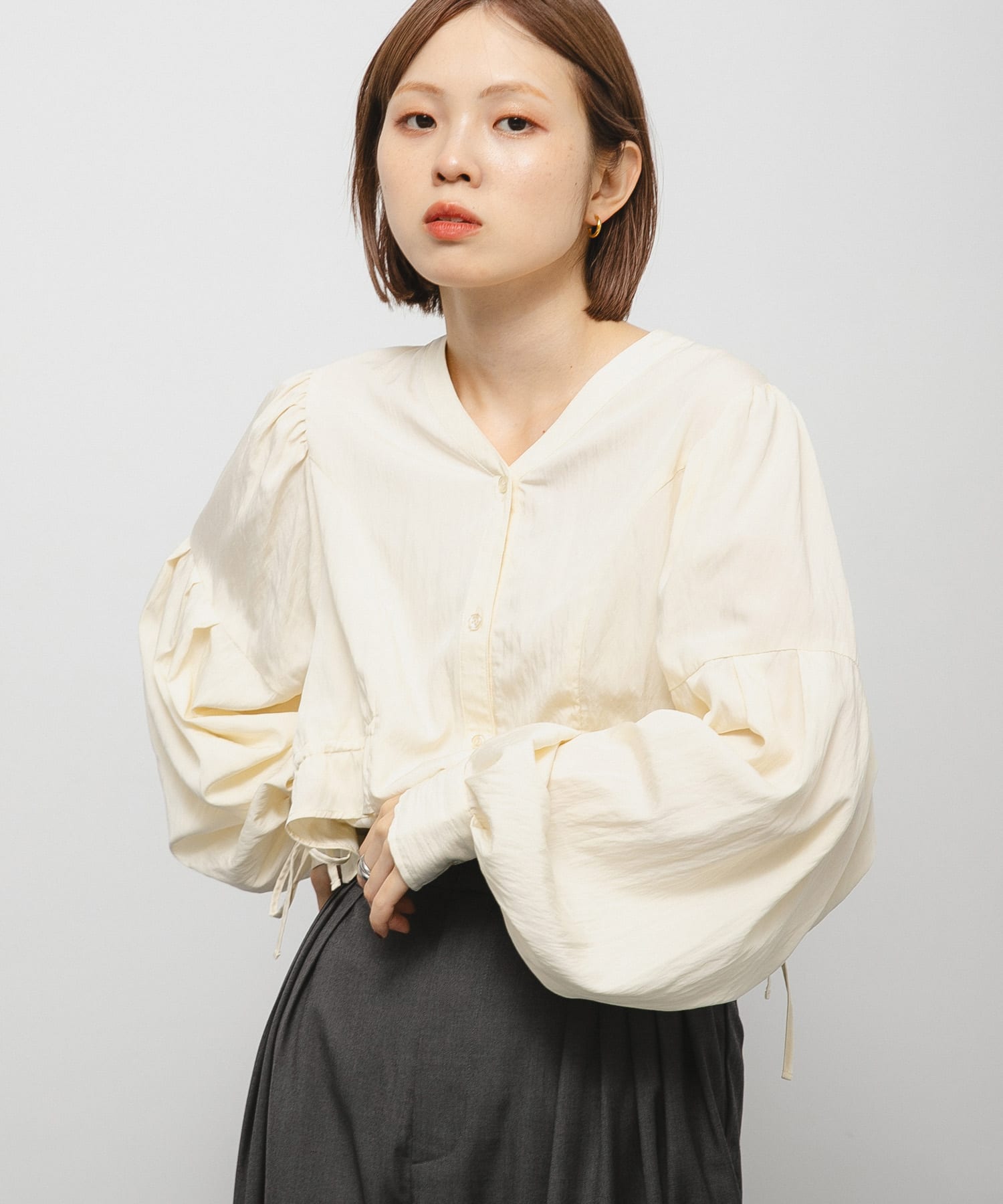 身長：153cm サイズ：one