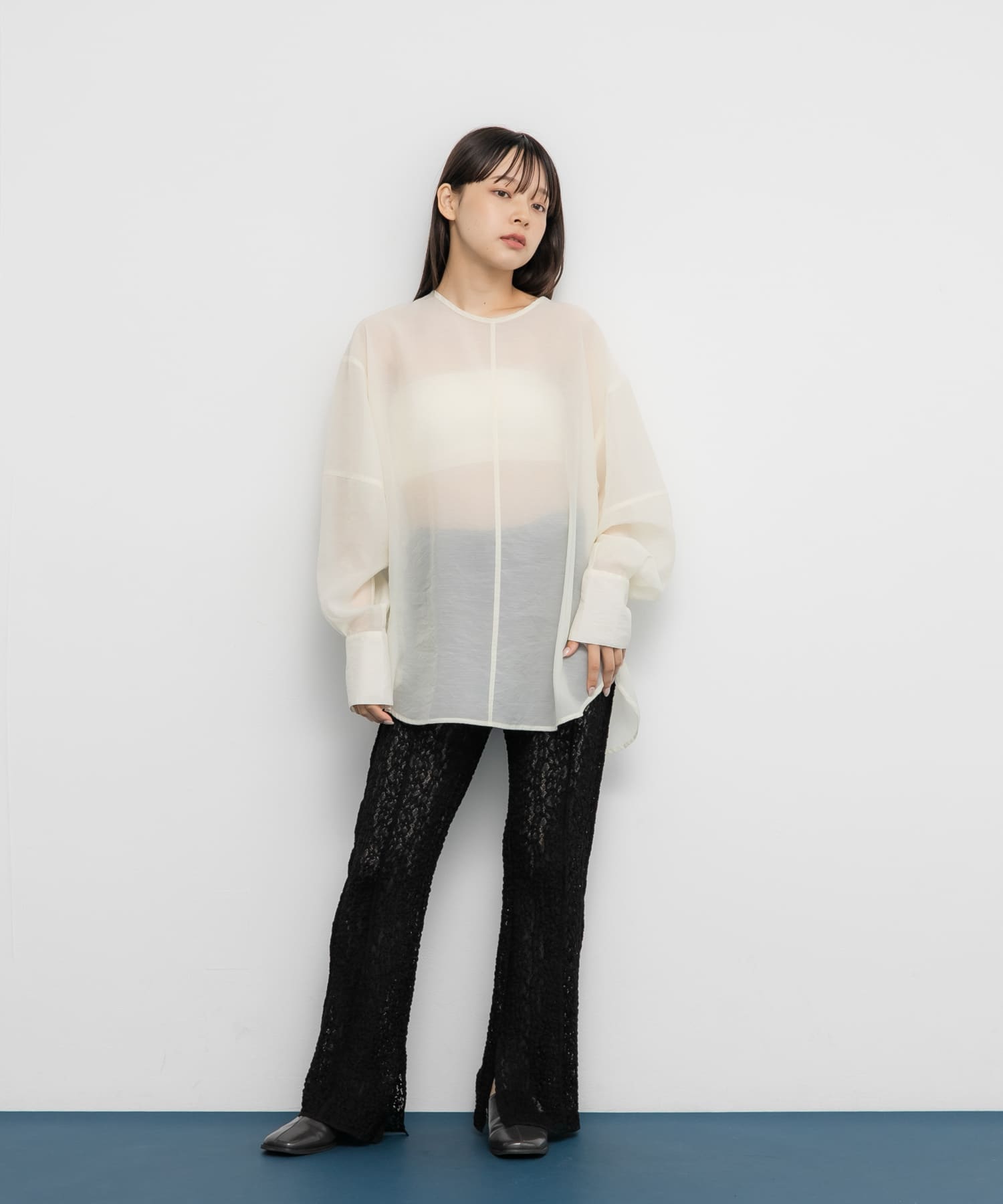 身長：153cm サイズ：one