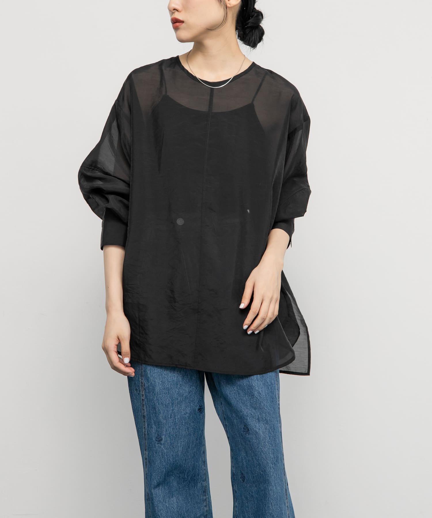 身長：160cm サイズ：one
