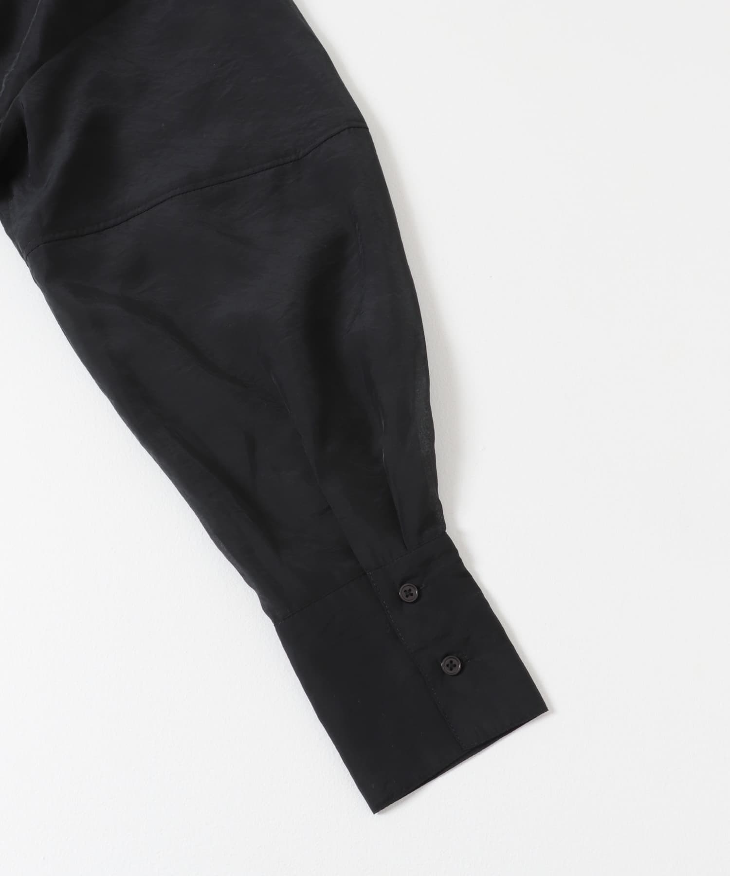 バックデザインシアーブラウス BLACK one
