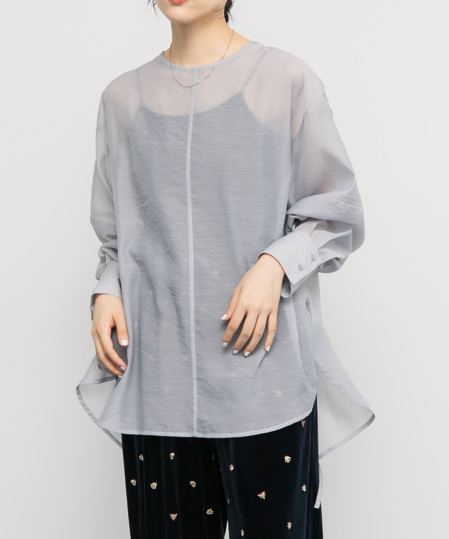 身長：160cm サイズ：one