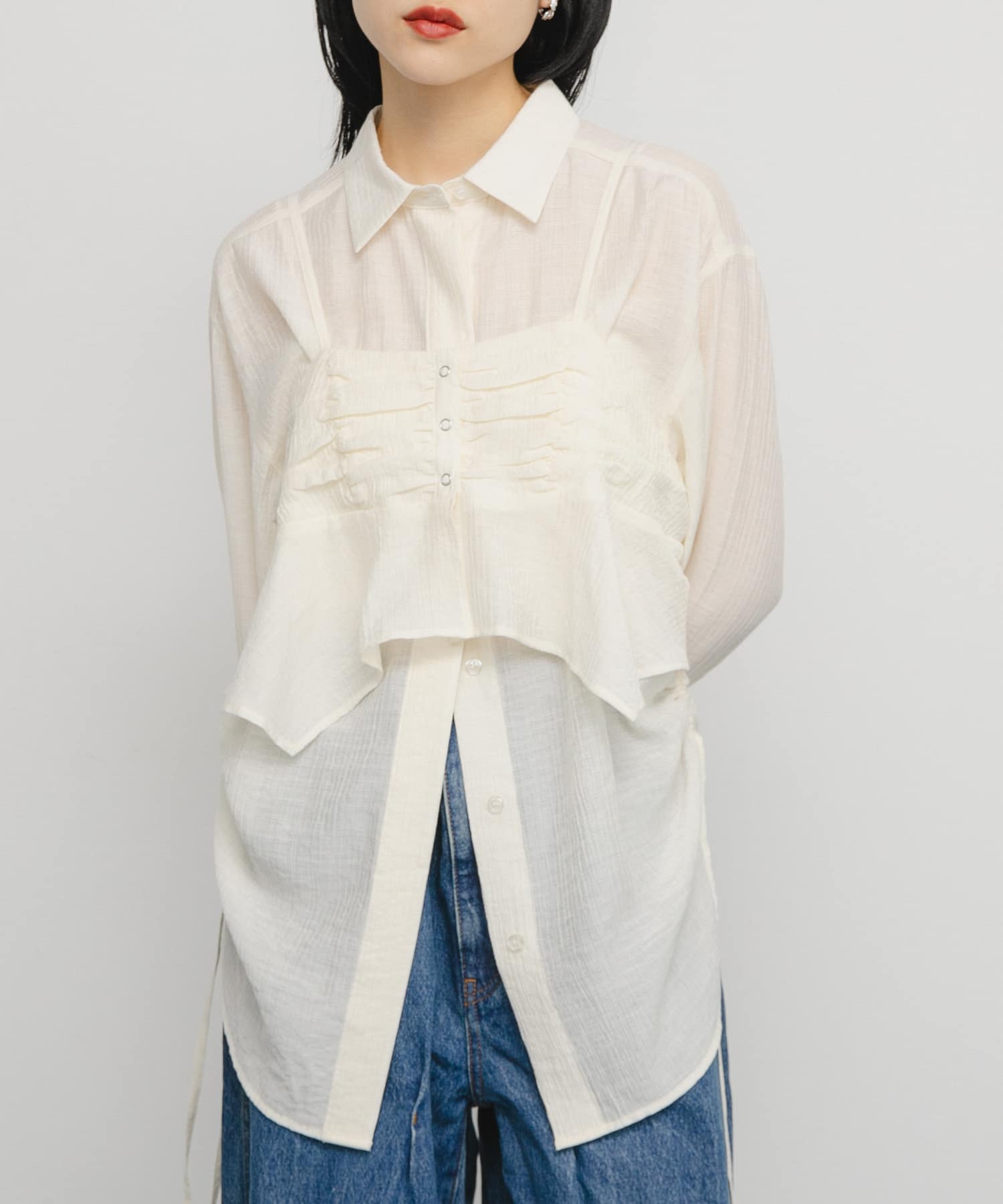 身長：160cm サイズ：one