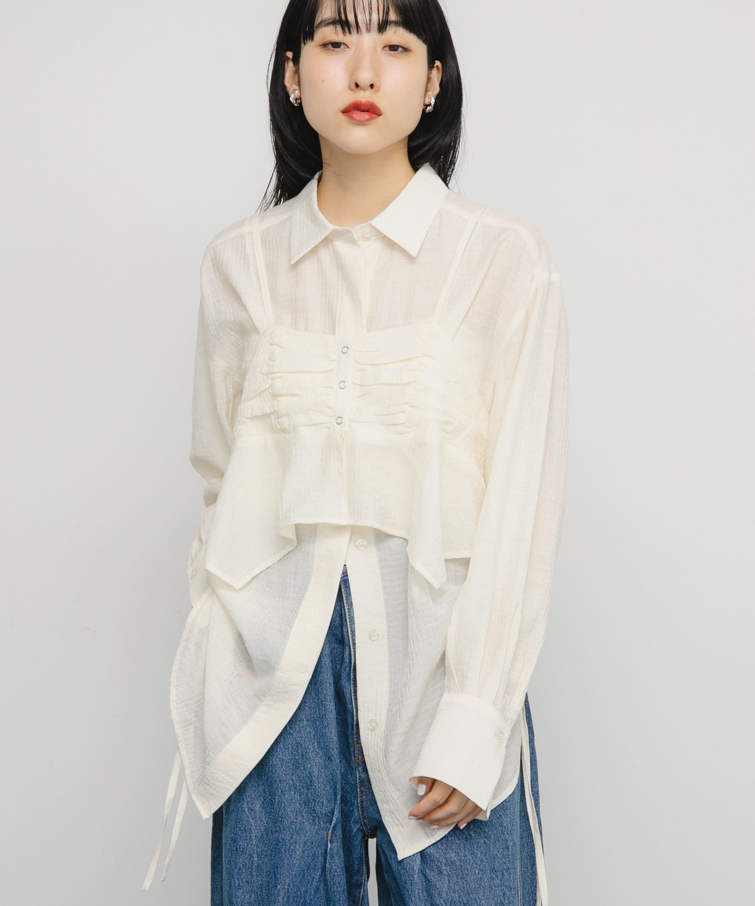 身長：160cm サイズ：one