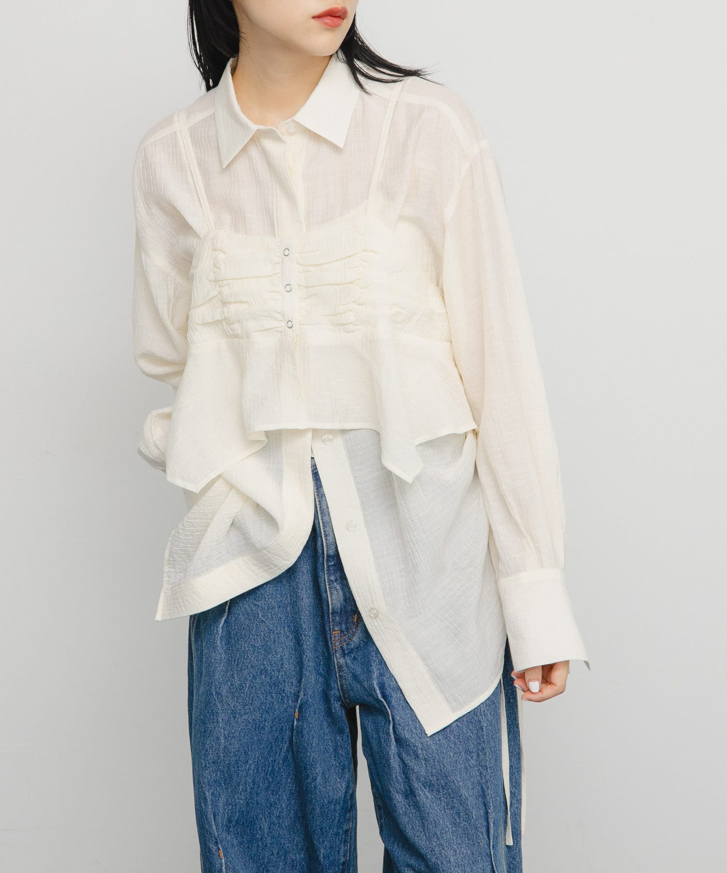 身長：160cm サイズ：one