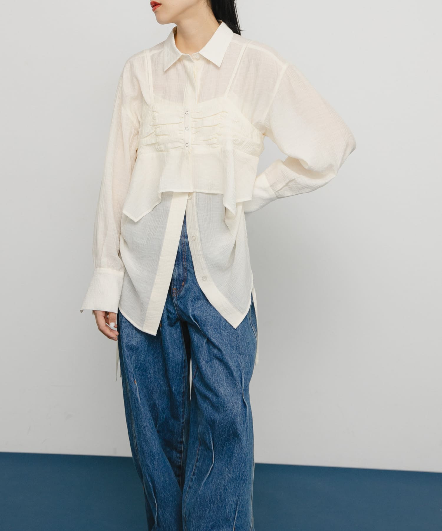 身長：160cm サイズ：one