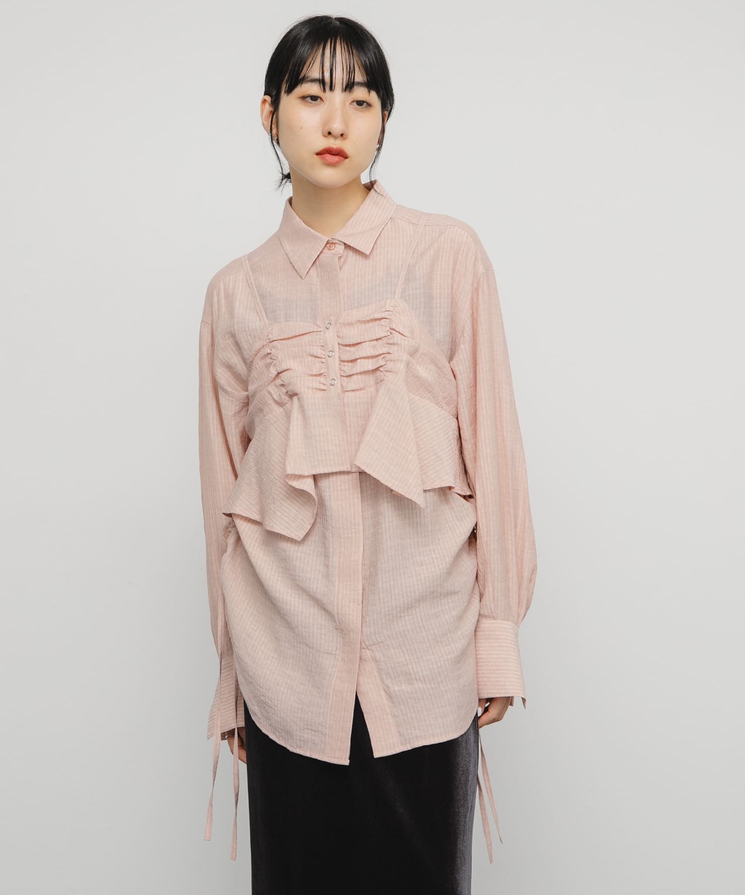 ビスチェSETドロストシャツ