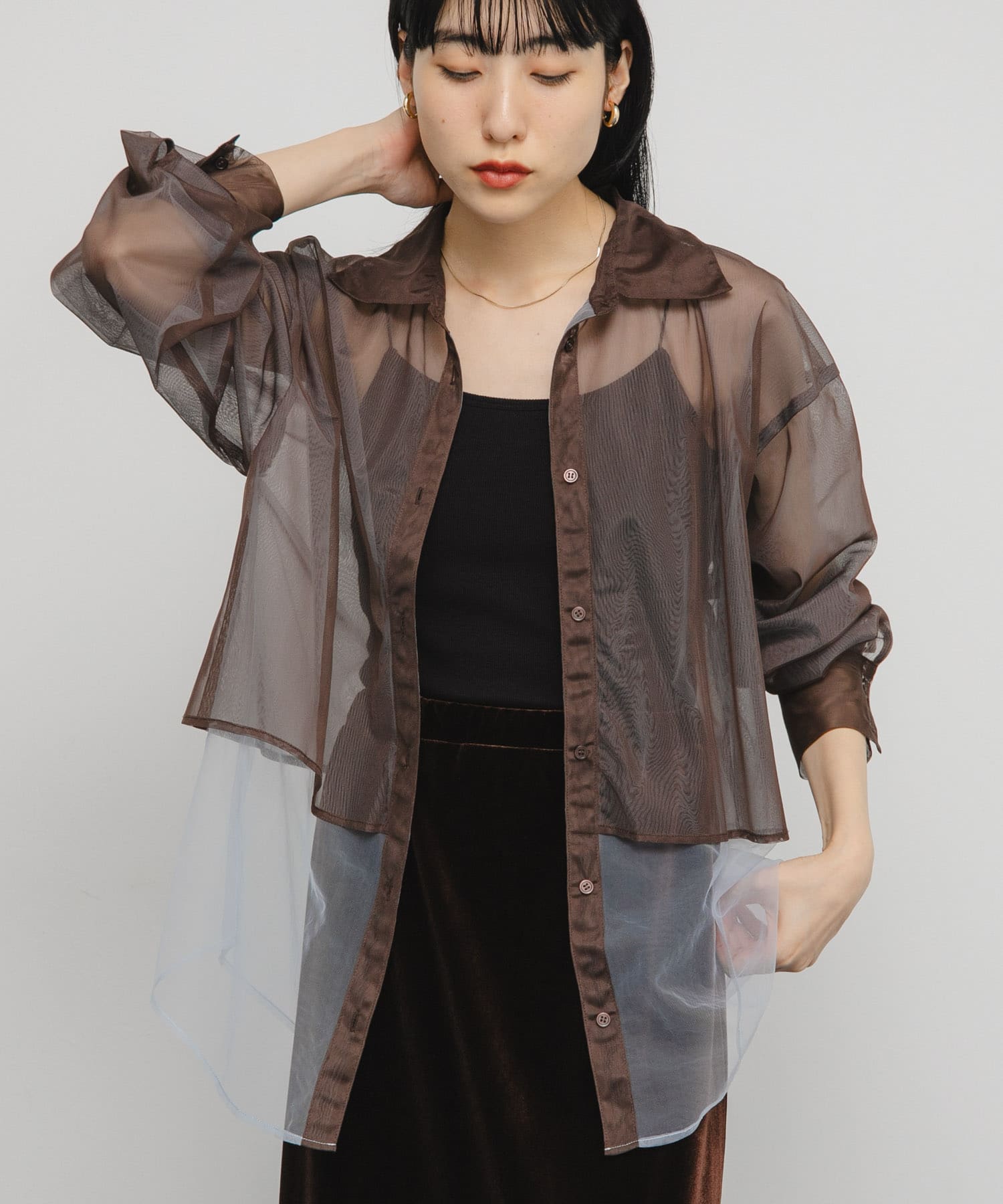 身長：160cm サイズ：one