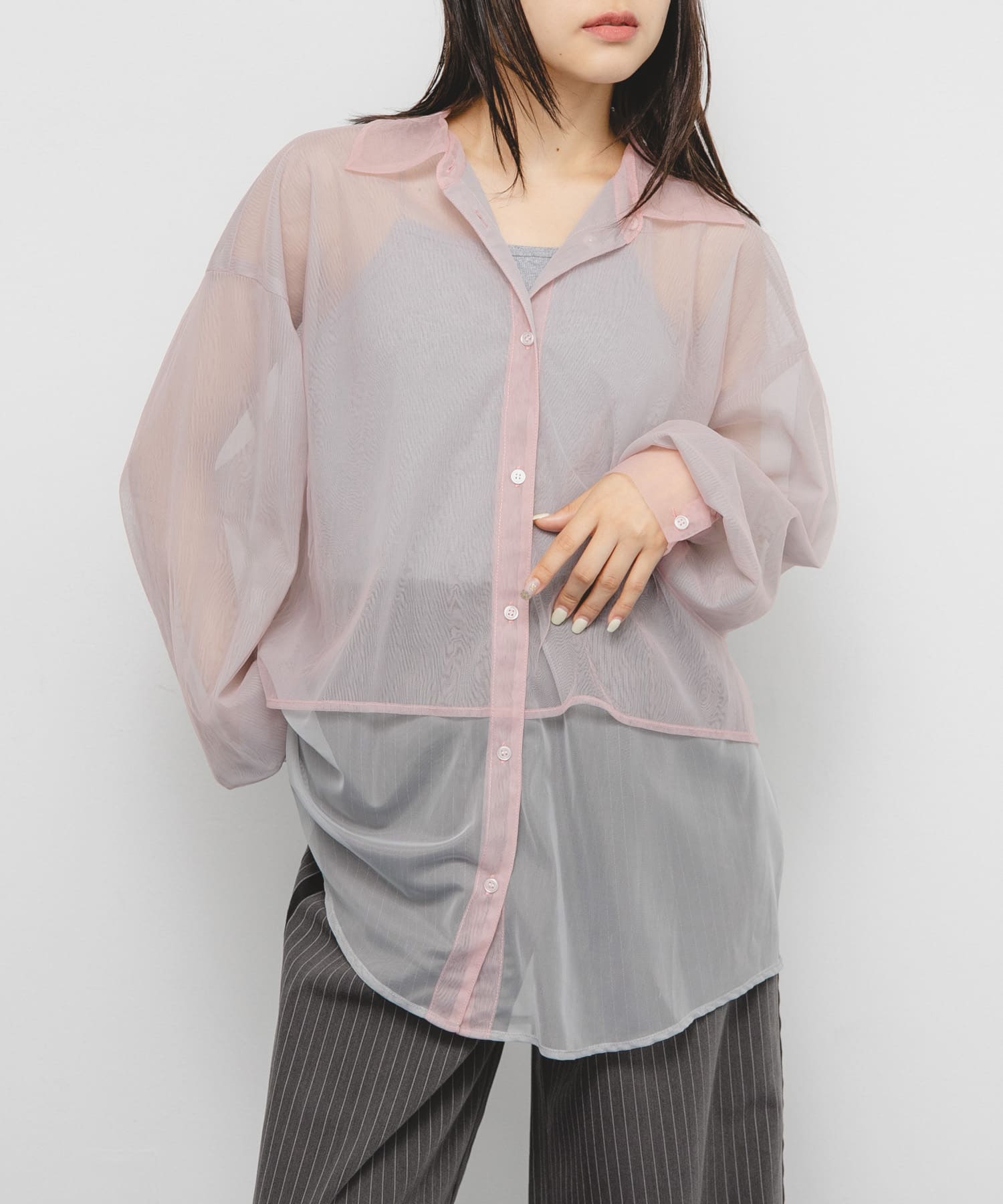 身長：153cm サイズ：one