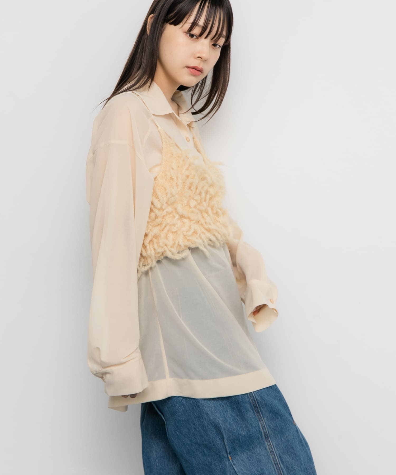 身長：153cm サイズ：one
