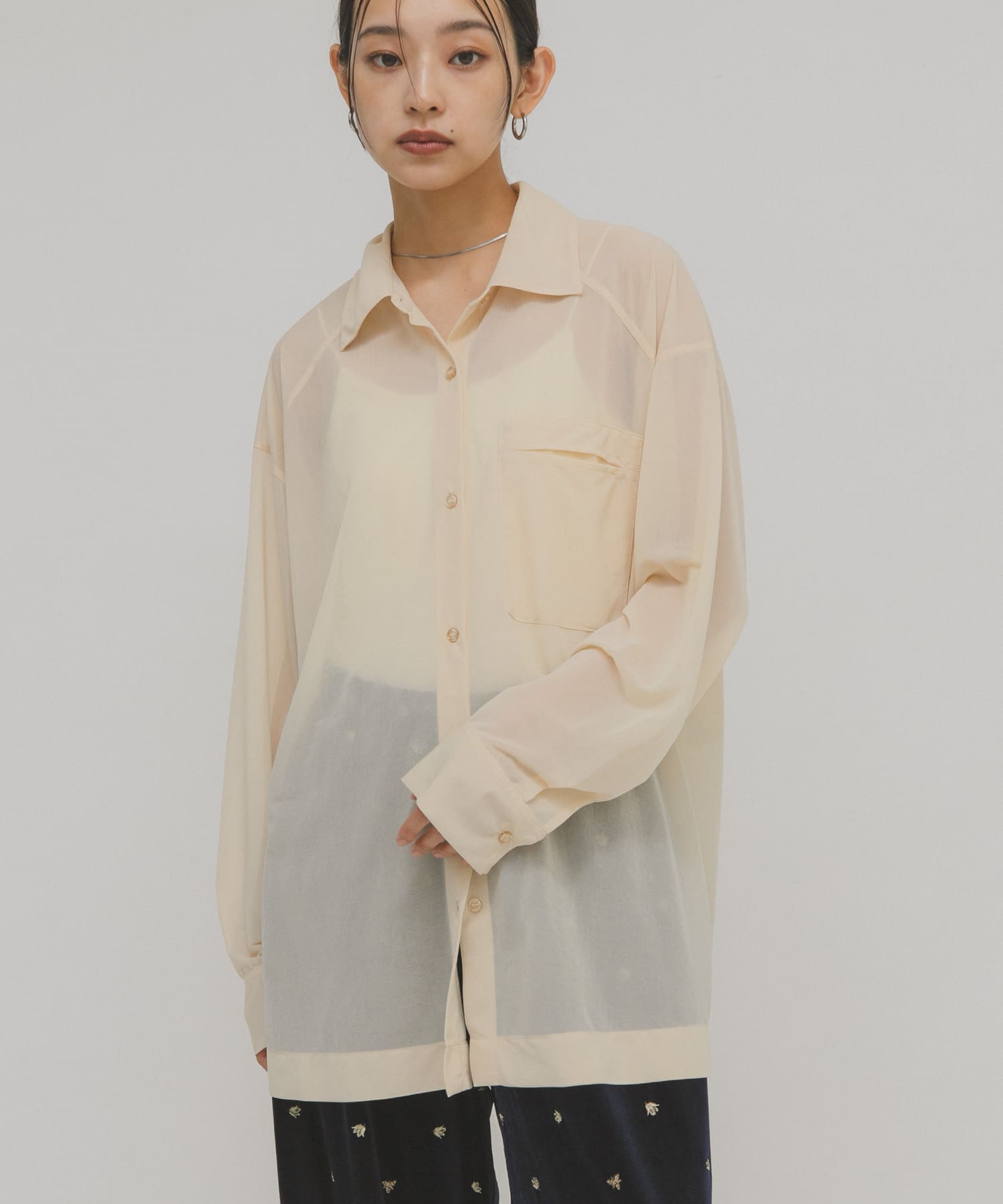 身長：163cm サイズ：one