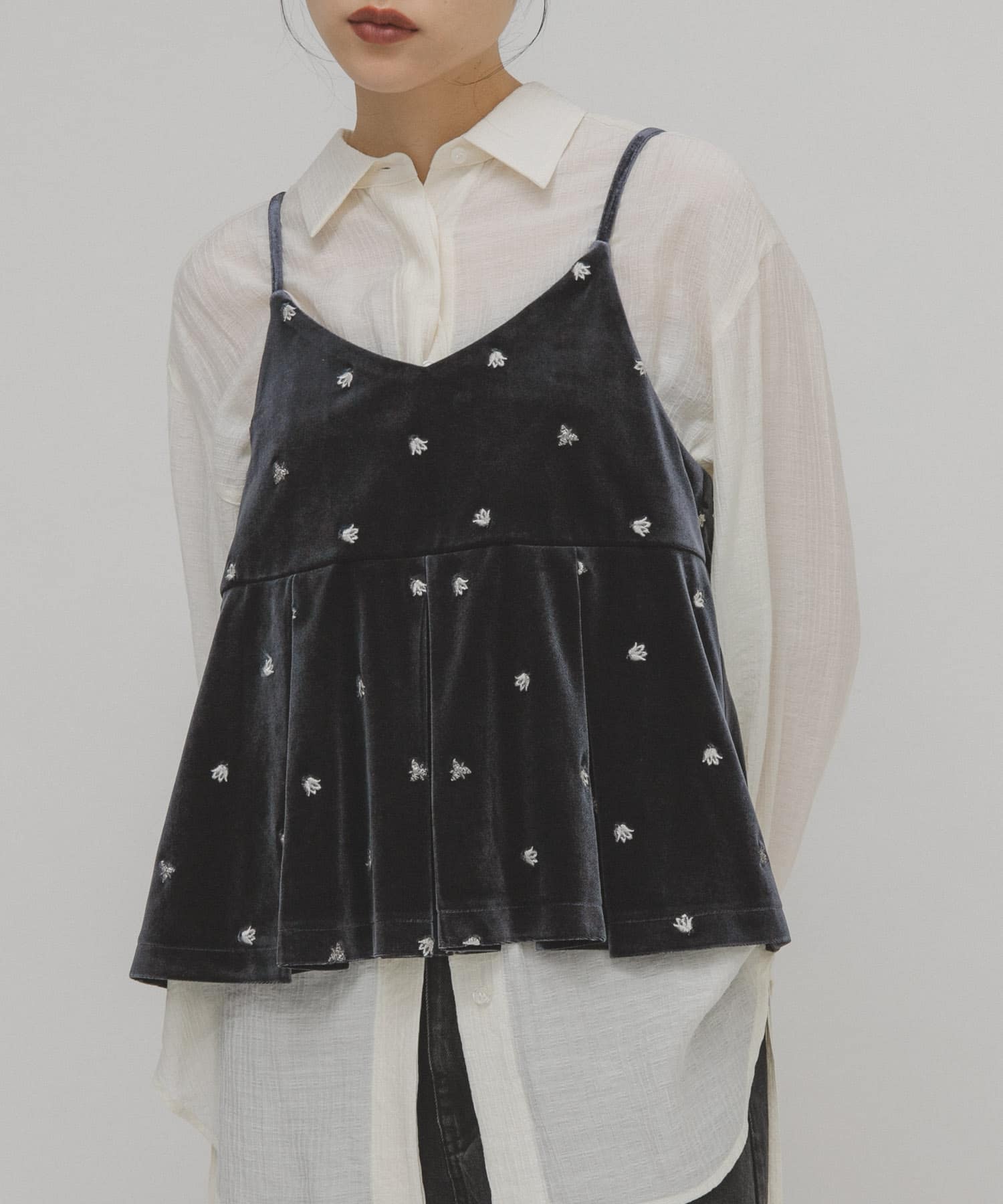 2WAYベロアビスチェ