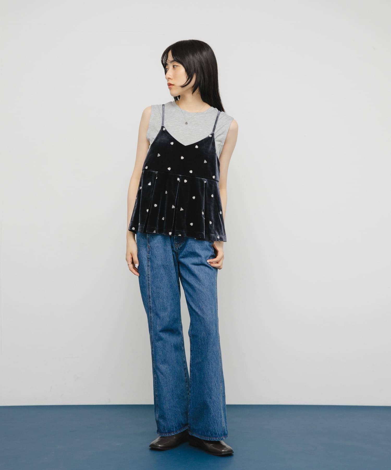 身長：160cm サイズ：one
