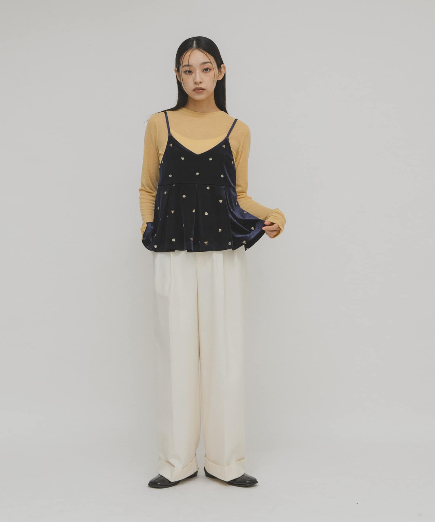 身長：160cm サイズ：one