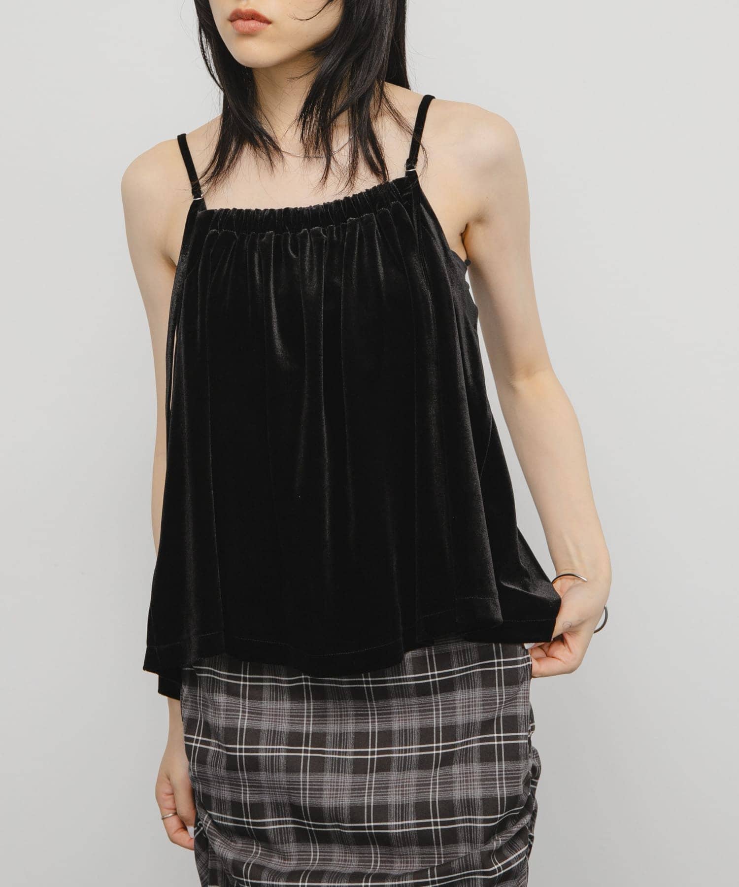 身長：160cm サイズ：one