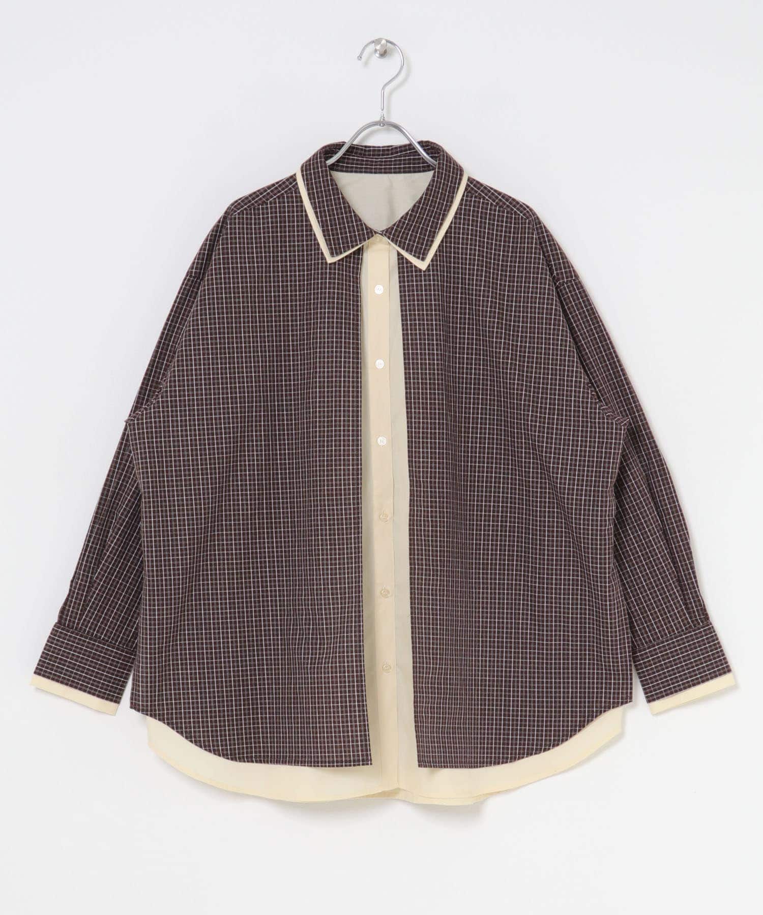 チェックレイヤードBIGシャツ(one OFF×OFF): トップス｜URBAN RESEARCH