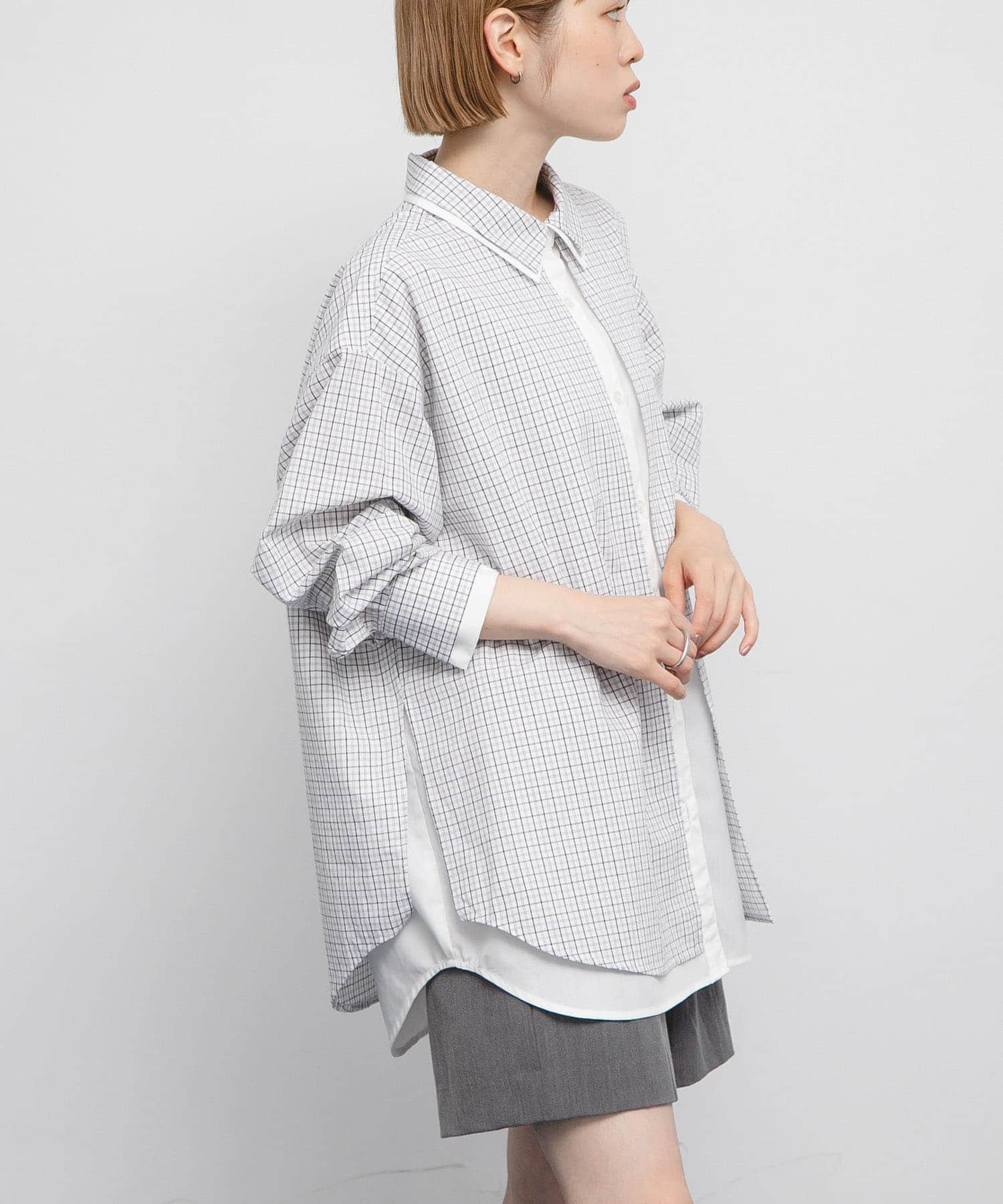 チェックレイヤードBIGシャツ(one OFF×OFF): トップス｜URBAN RESEARCH
