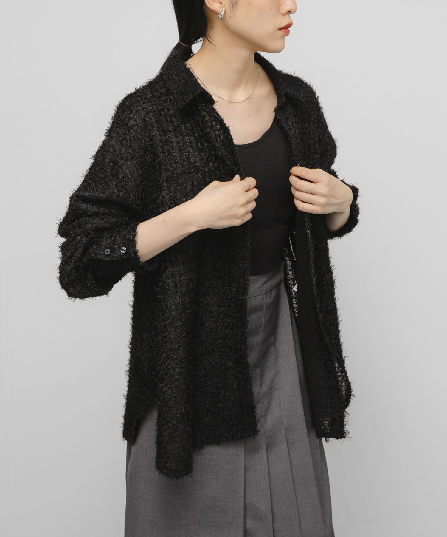 身長：160cm サイズ：one