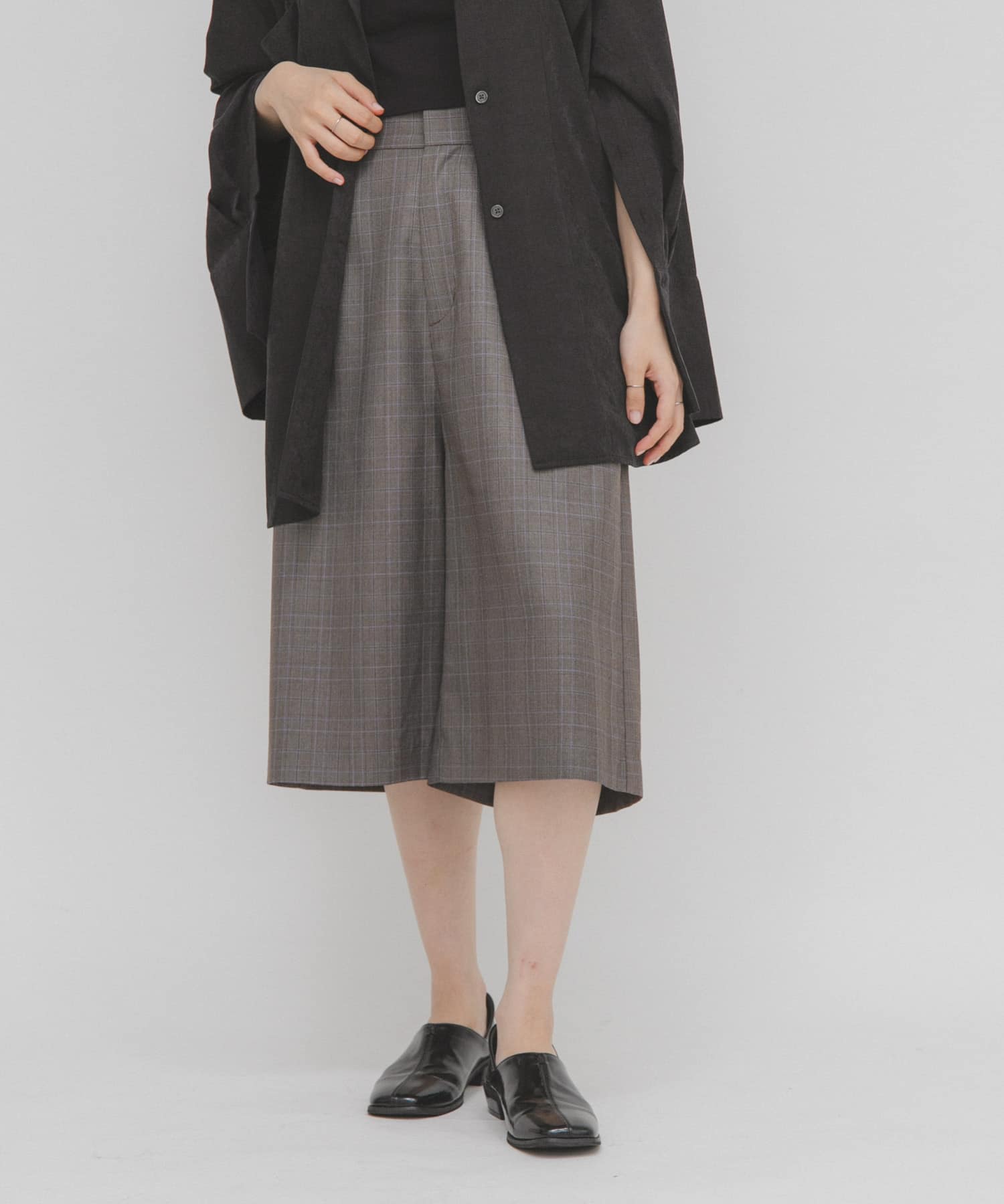 チェックハーフパンツ