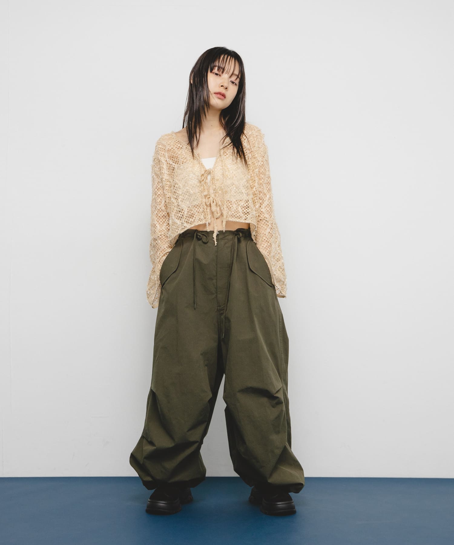 身長：153cm サイズ：one