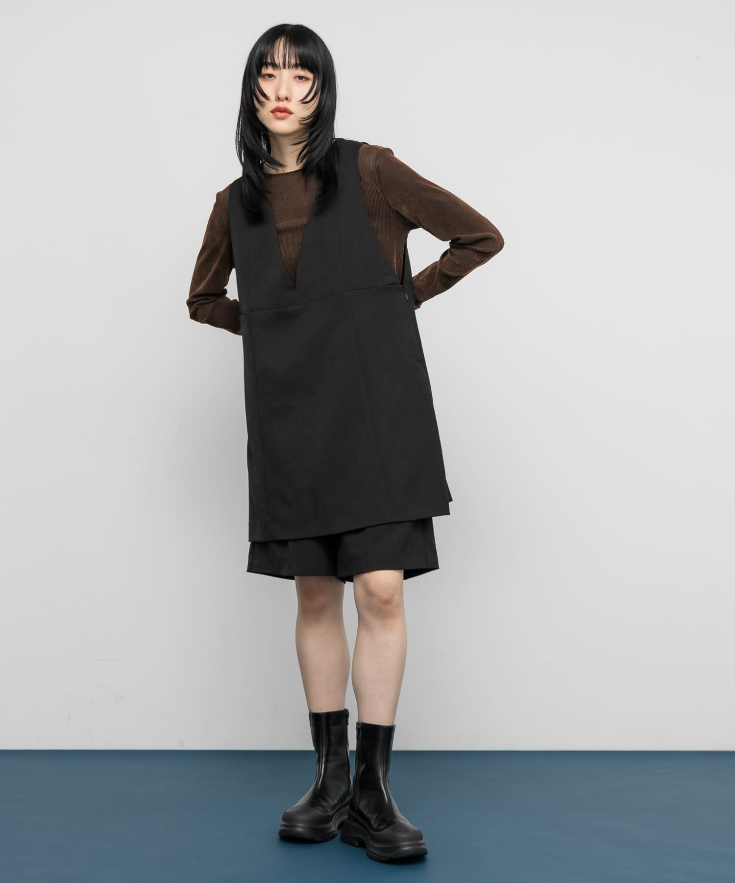 身長：160cm サイズ：one