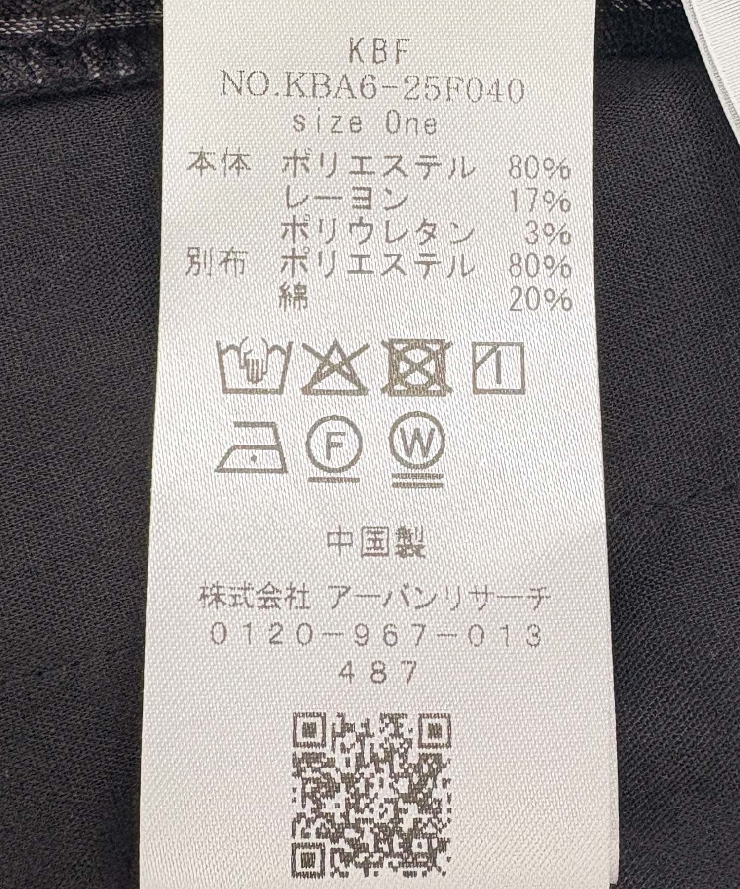 サイドデザインチェックスカート BLACK one