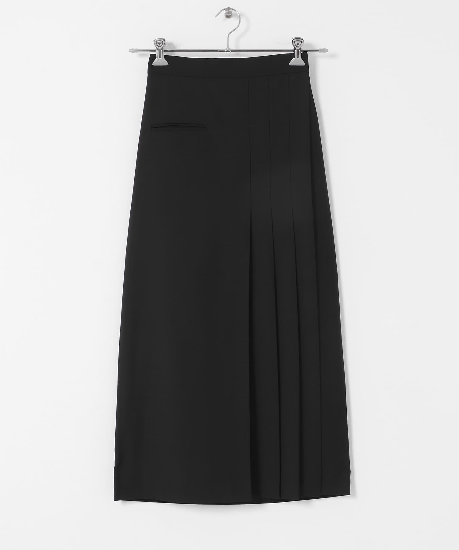 ラップライクプリーツスカート BLACK one