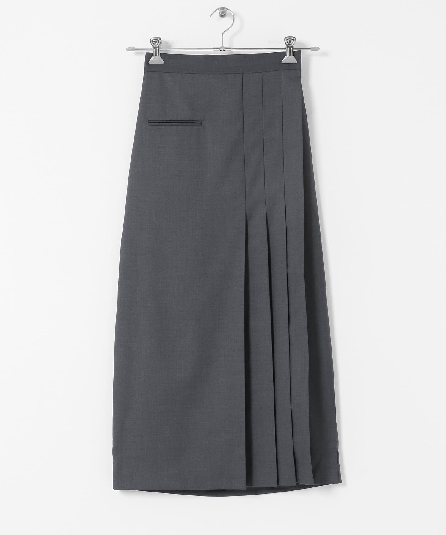 ラップライクプリーツスカート GRAY one