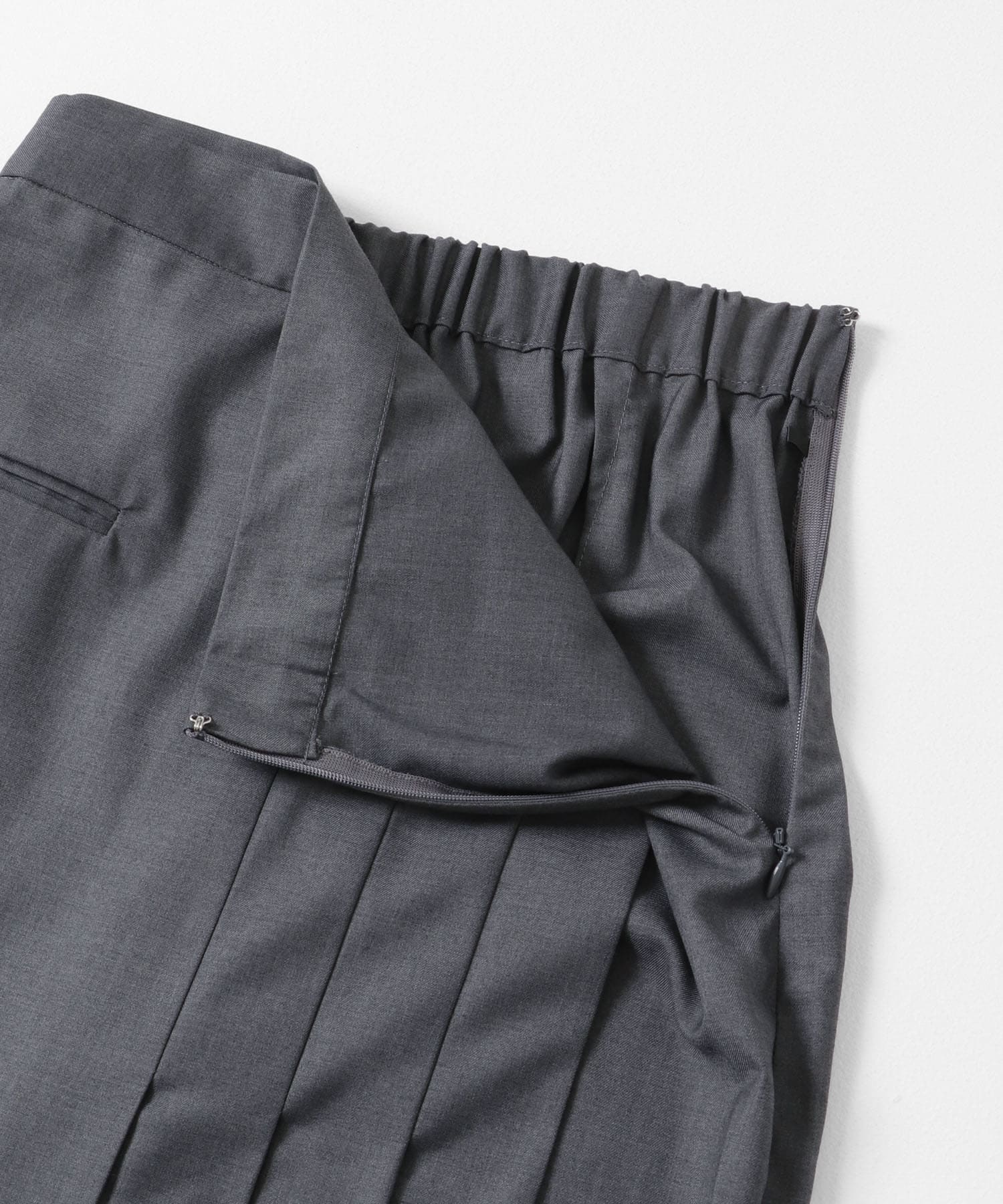 ラップライクプリーツスカート GRAY one