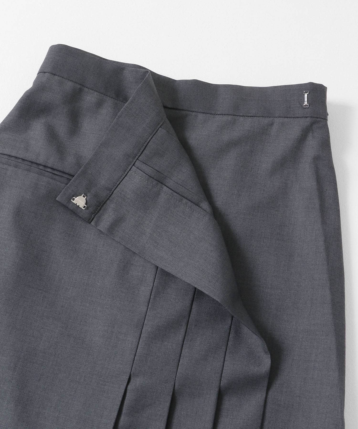 ラップライクプリーツスカート GRAY one
