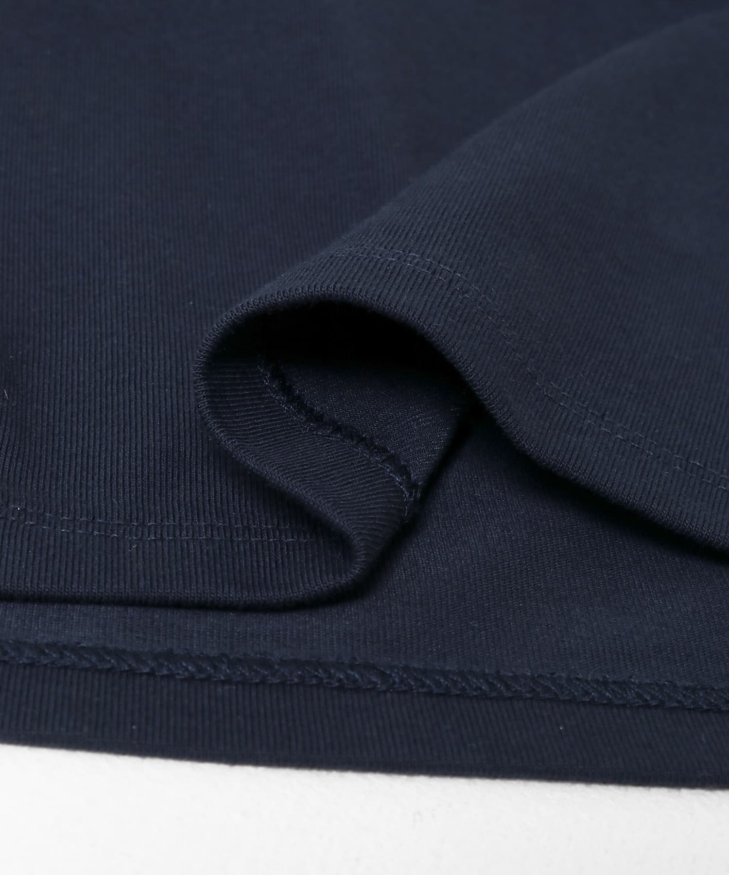 シャーリングスリーブカットワンピース NAVY one