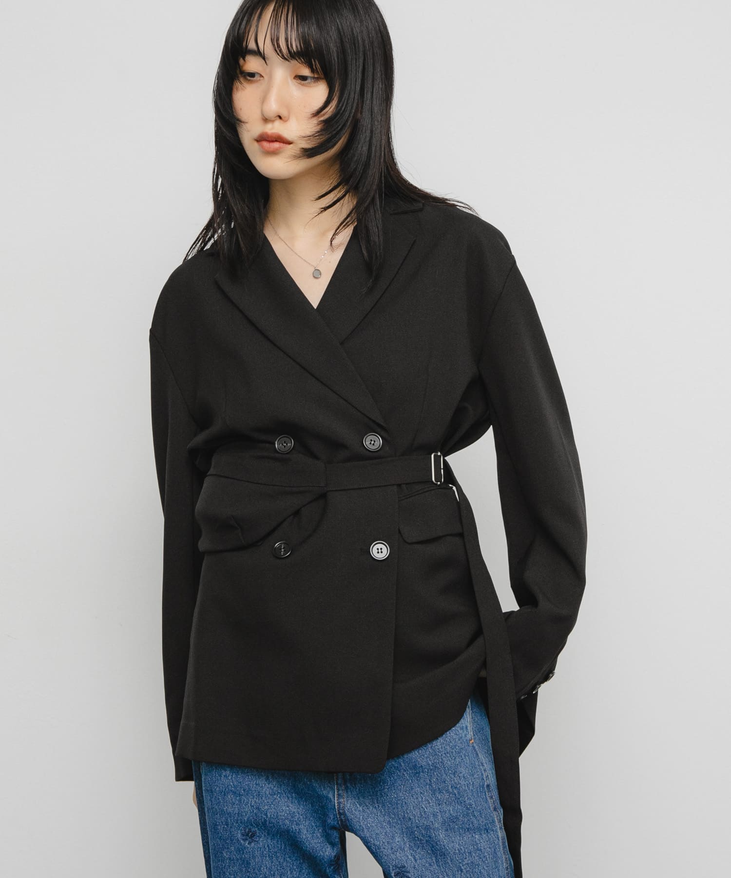 身長：160cm サイズ：one