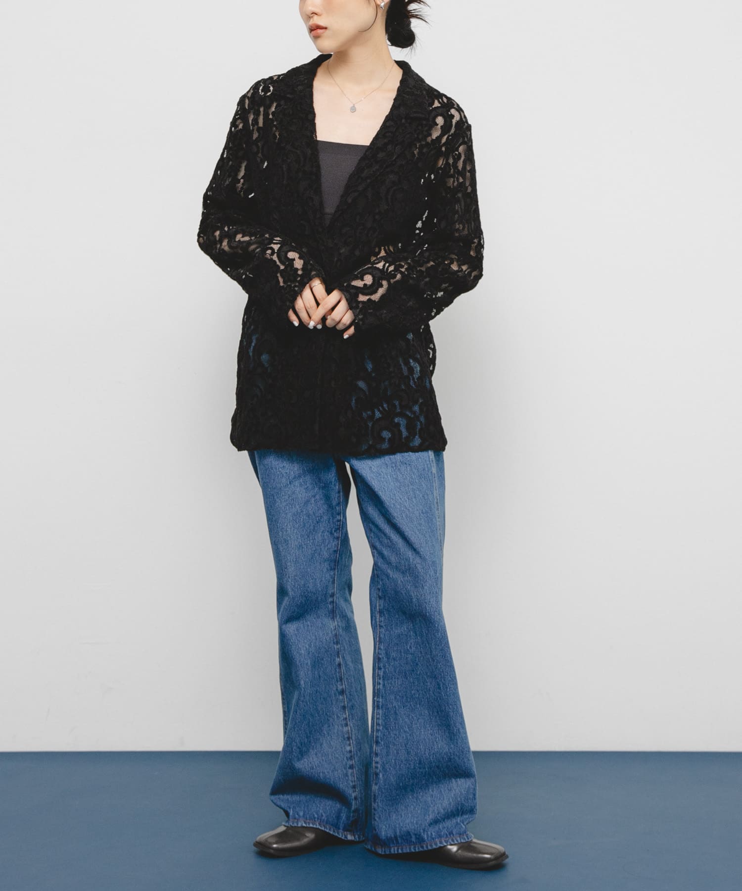 身長：160cm サイズ：one