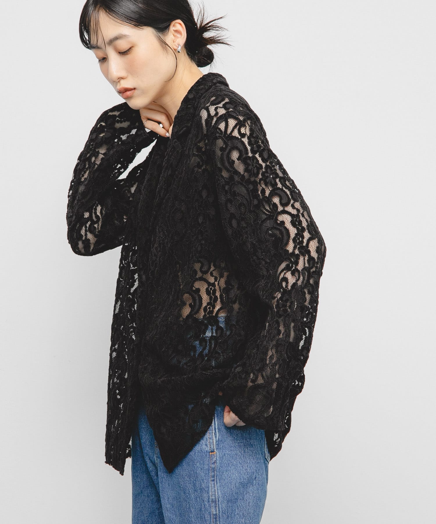 身長：160cm サイズ：one