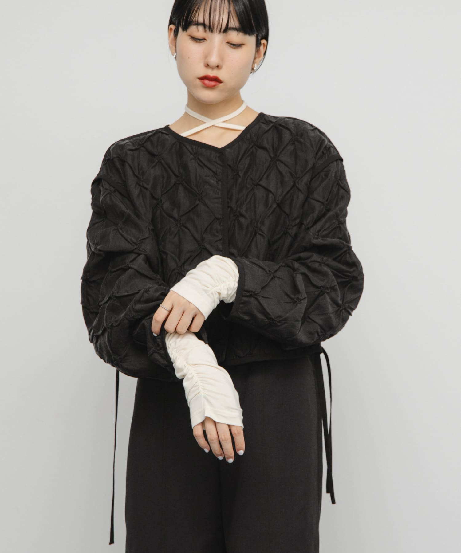 身長：160cm サイズ：one