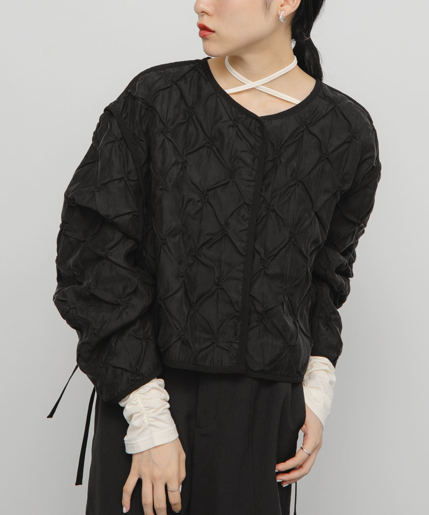 身長：160cm サイズ：one