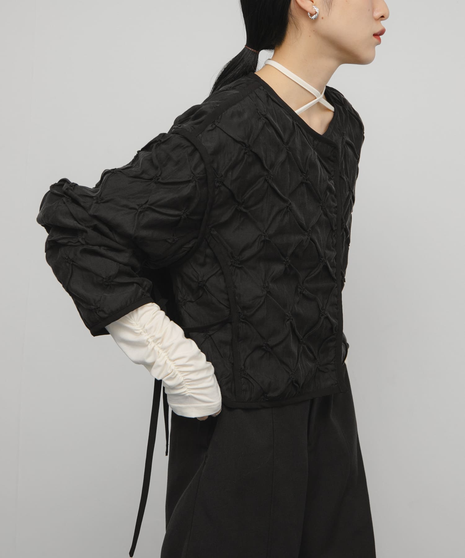 身長：160cm サイズ：one