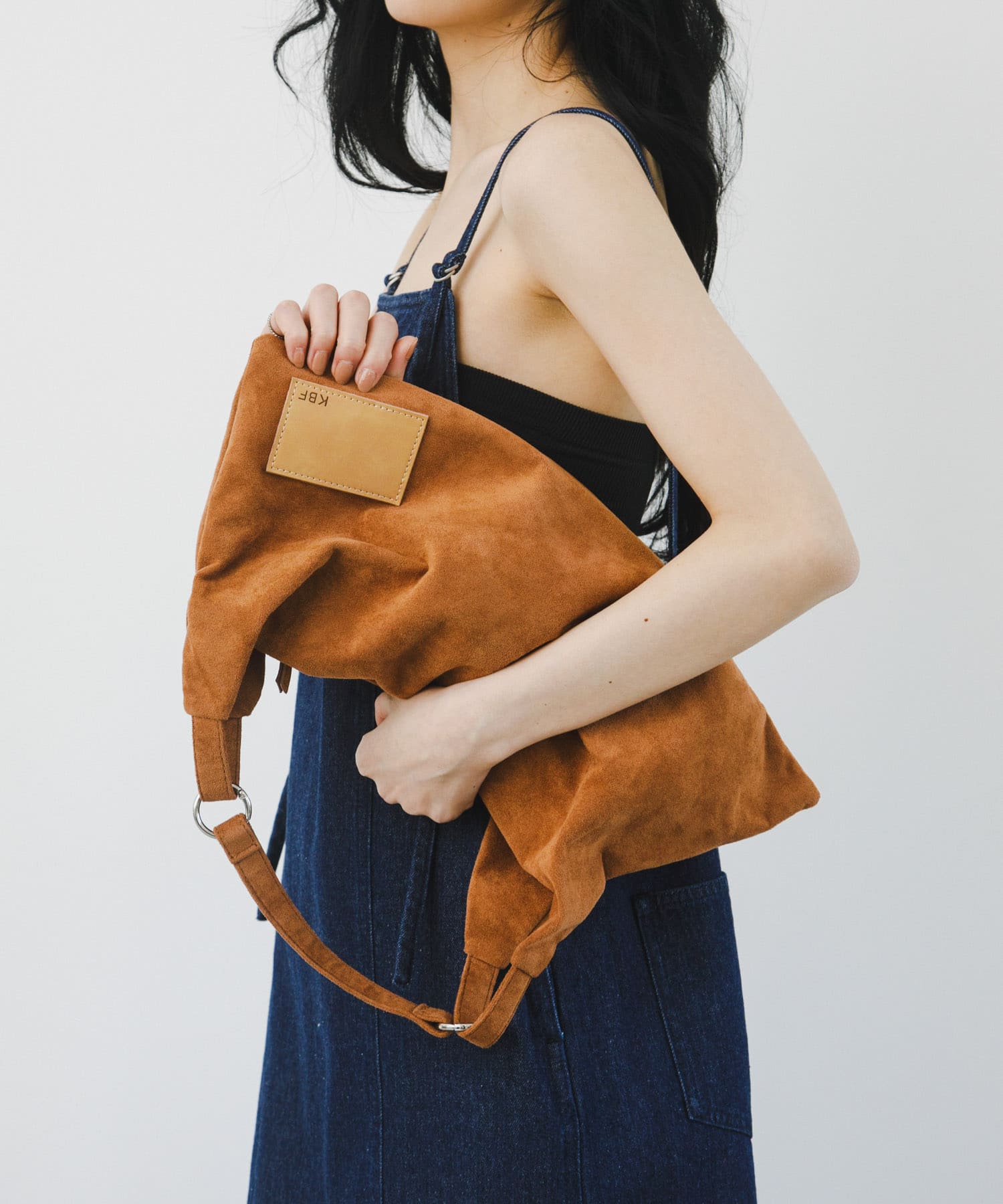 2WAYハンドルデザインBAG BROWN one