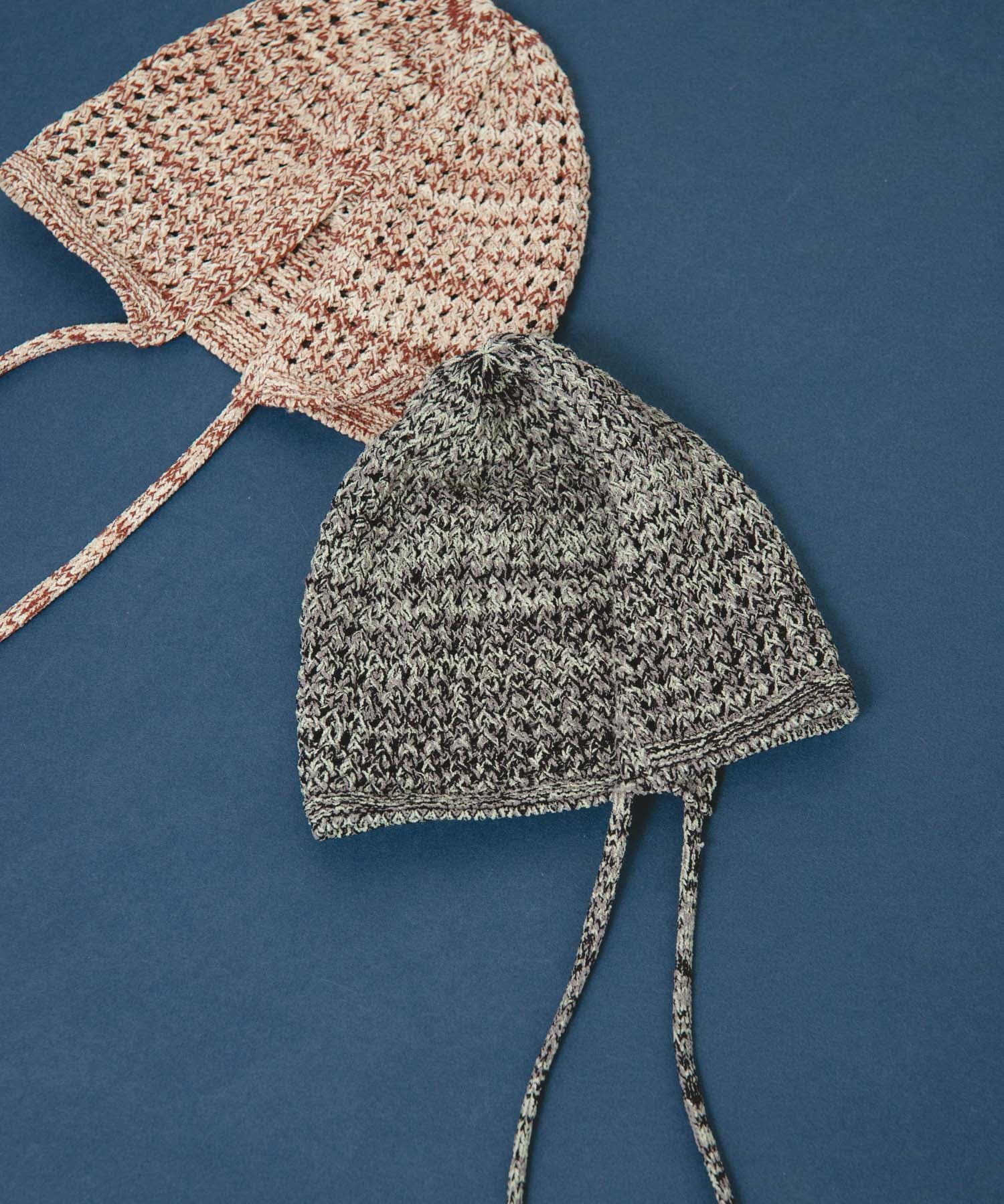 マルチカラーニットボンネット NAVY one