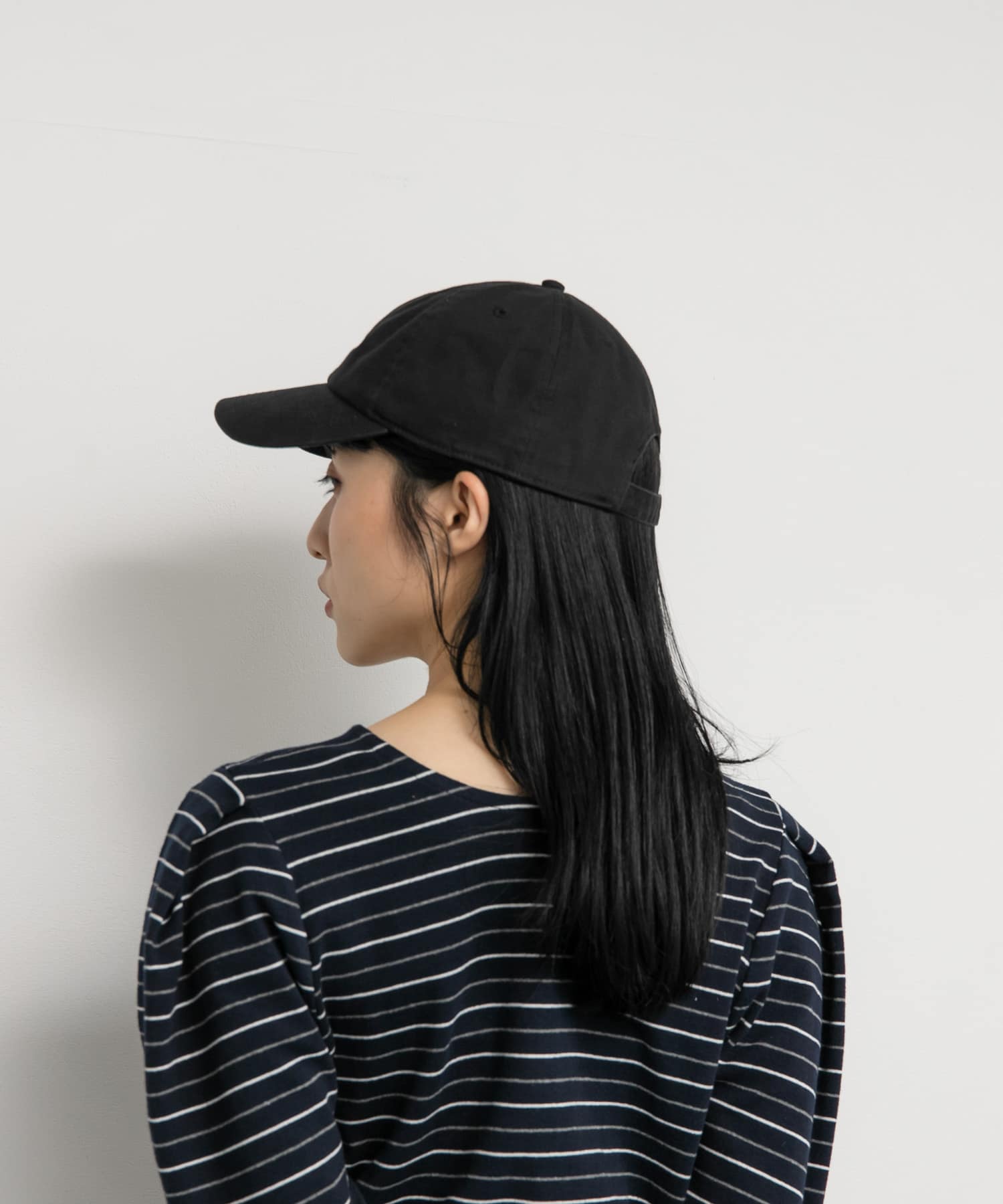 カフェロゴエンブロイダリーCAP BLACK one
