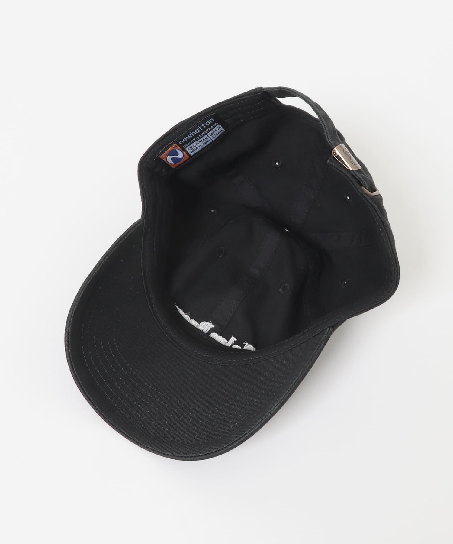 カフェロゴエンブロイダリーCAP BLACK one